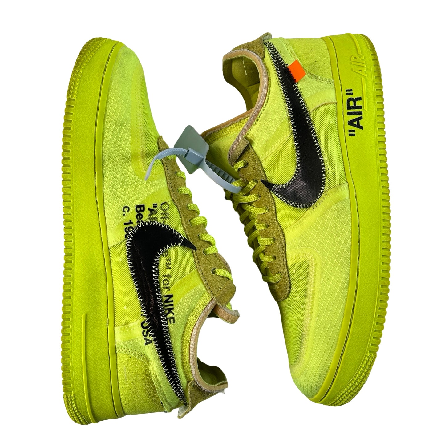 AO4606 700 Nike Air Force 1 Low Off-White Volt [USED] - 11.5 M (Used) (No box)