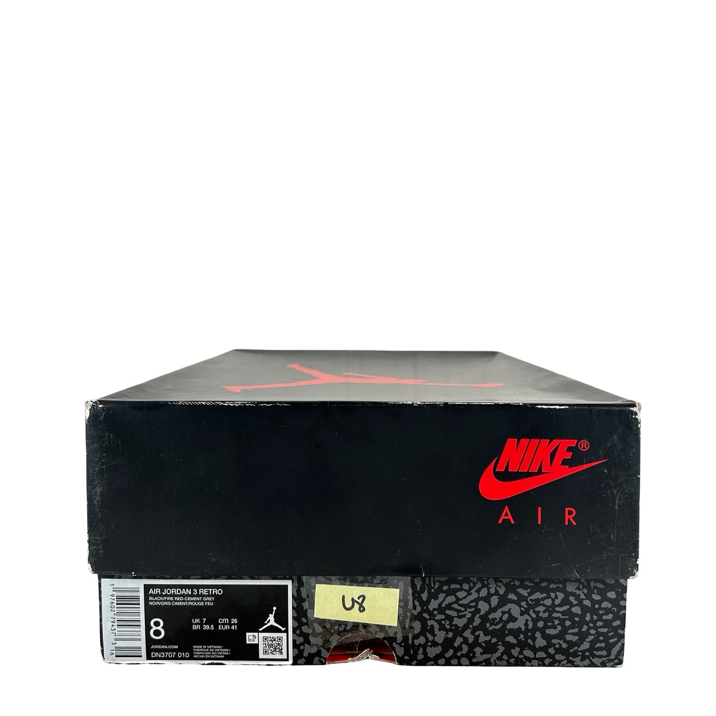 DN3707 010 Jordan 3 Retro Black Cement Reimagined (2024) [USED] - 8 M (Used8)