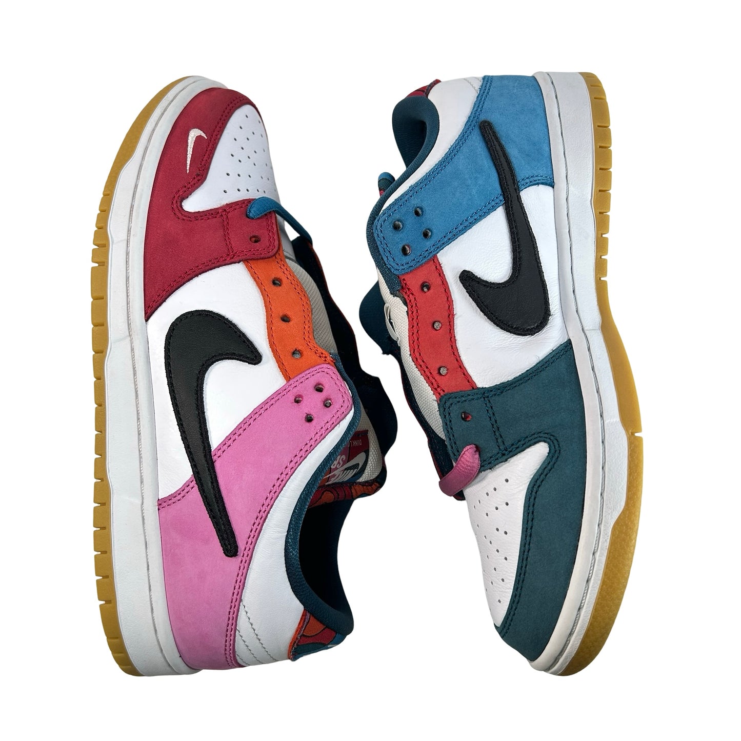 DH7695 100 Nike SB Dunk Low Pro QS Parra (Friends & Family) (2021) [USED] - 7.5 M (Used) (No Box)