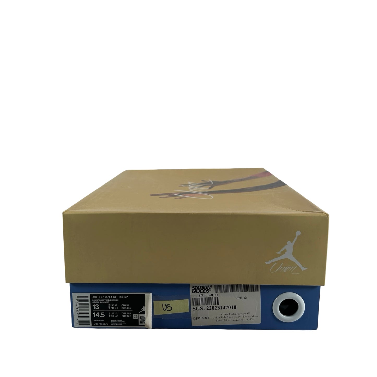 DJ5718 300 Jordan 4 Retro SP 30th Anniversary Union Desert Moss [USED] - 13 M (Used5)
