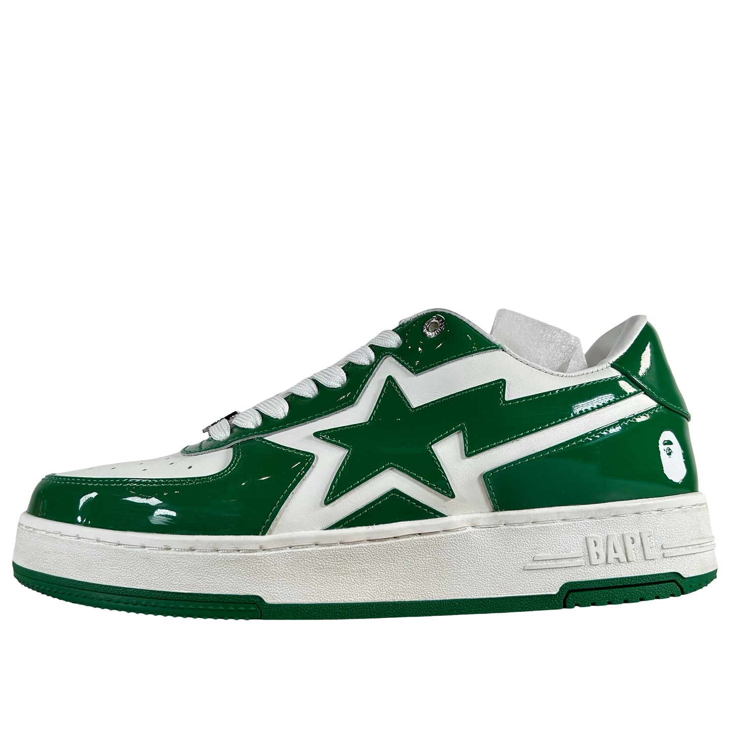 001FWL801305M GRN A Bathing Ape Bape Sta Icon Low #1 Green [USED] - 11 M (Used)