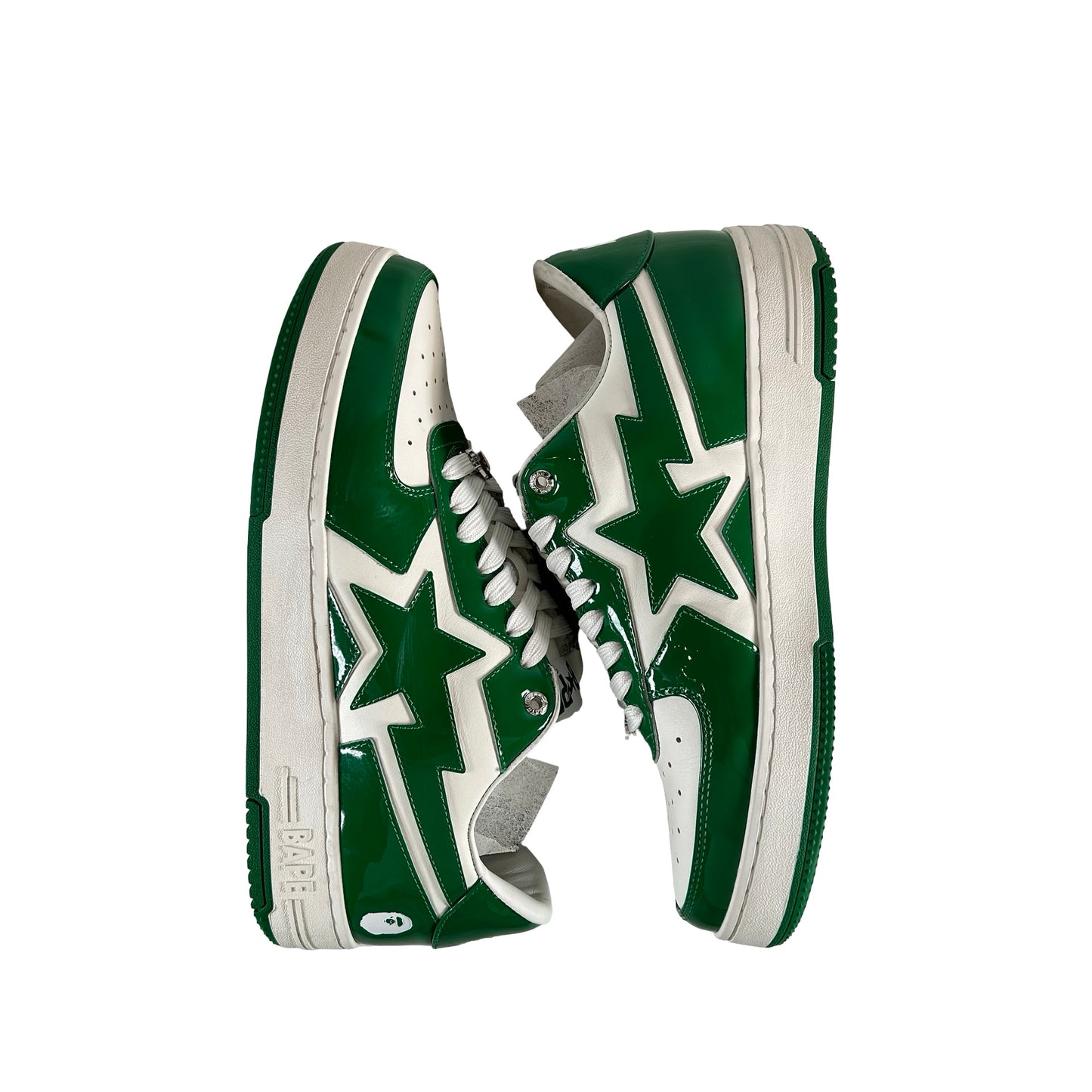 001FWL801305M GRN A Bathing Ape Bape Sta Icon Low #1 Green [USED] - 11 M (Used)