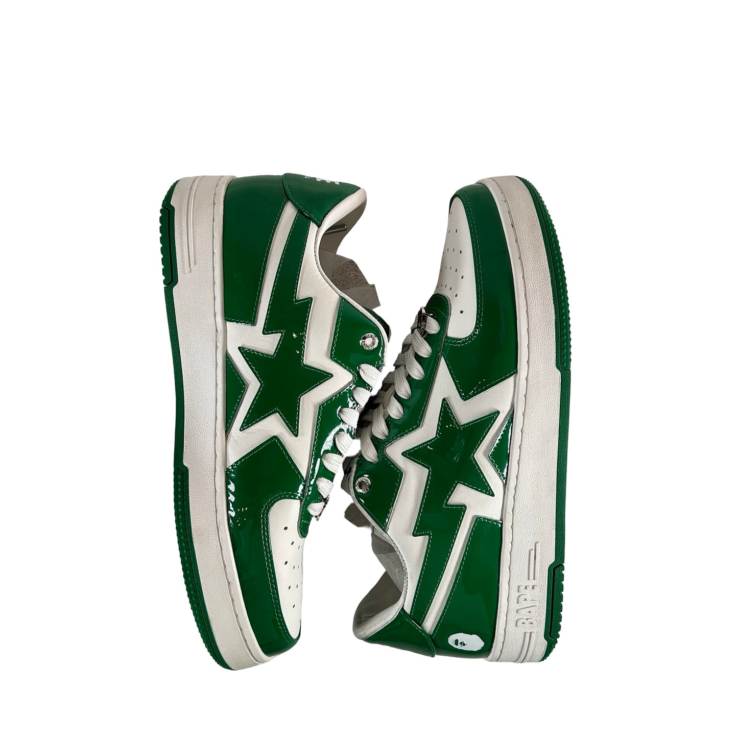 001FWL801305M GRN A Bathing Ape Bape Sta Icon Low #1 Green [USED] - 11 M (Used)