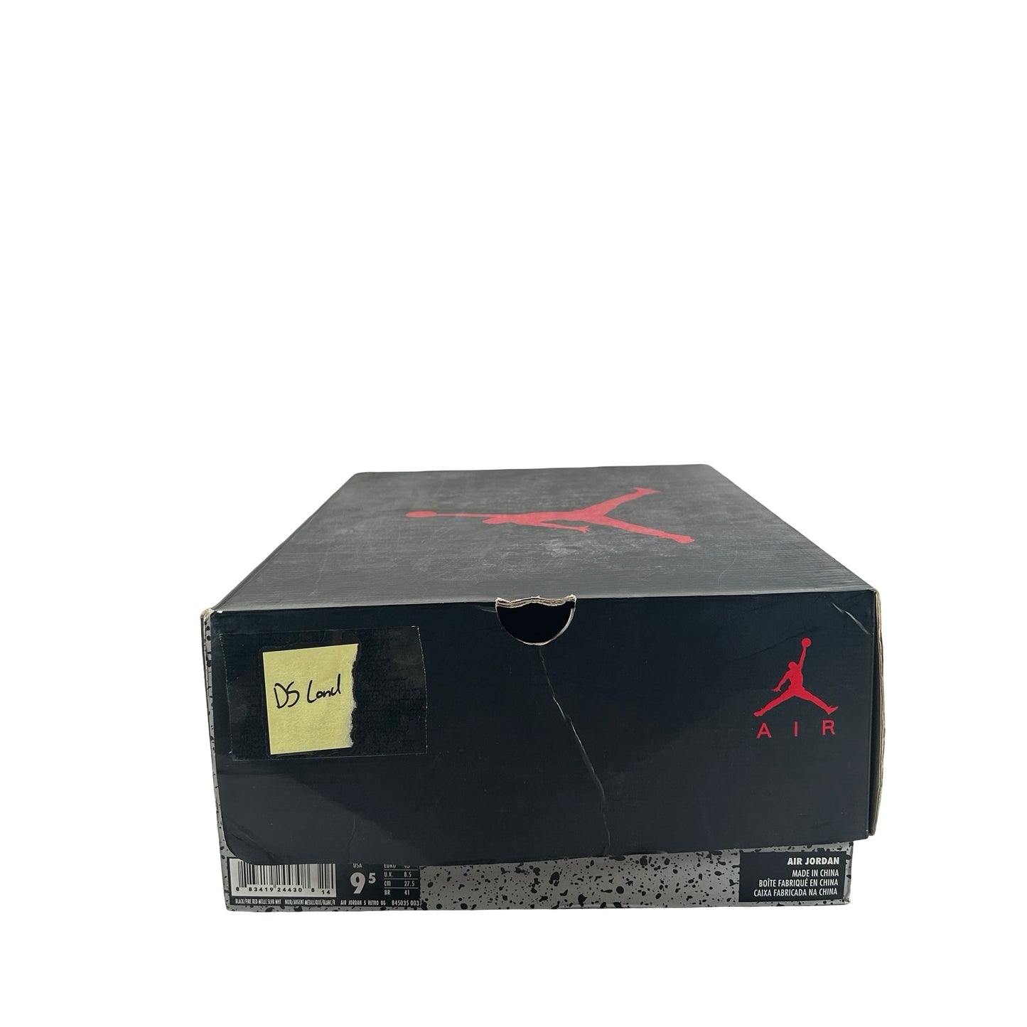 845035 003 Jordan 5 Retro Black Metallic (2016) [CONDITIONAL] - 9.5 M (Slight Yellowing)