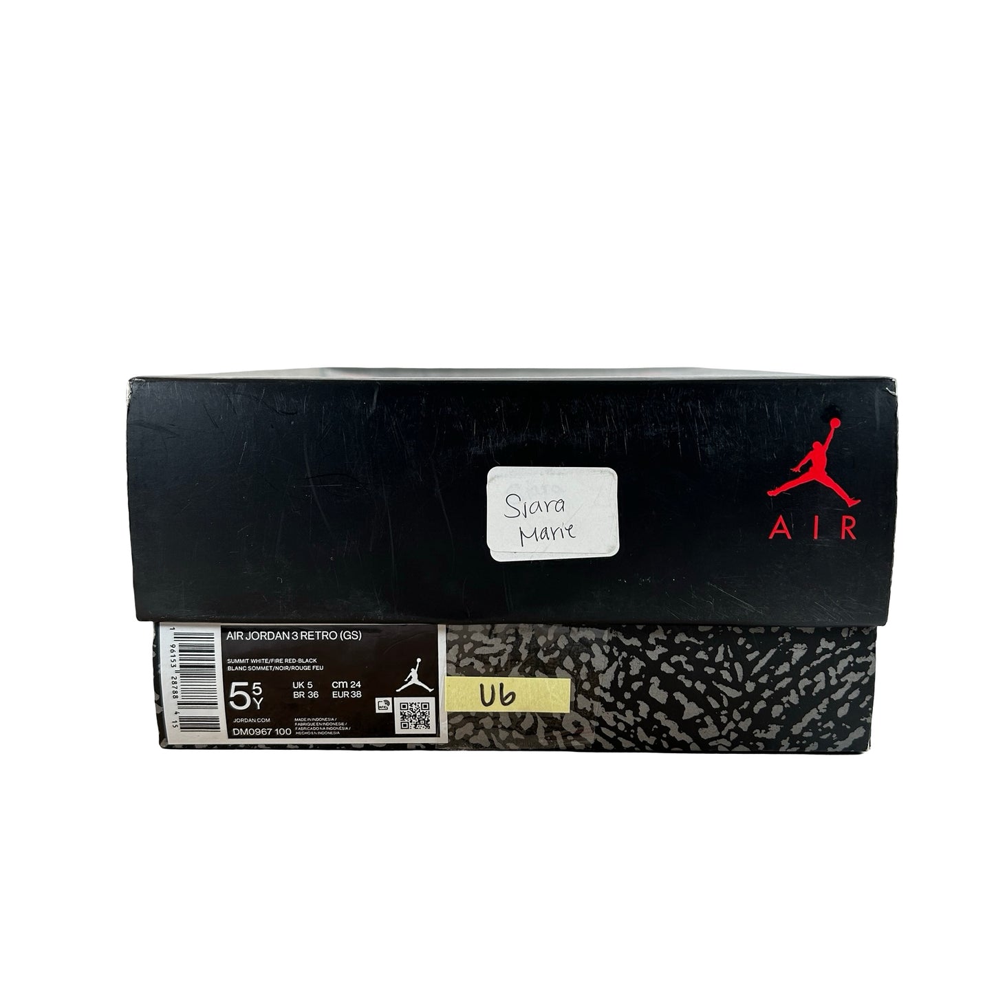 DM0967 100 Jordan 3 Retro White Cement Reimagined (GS) [USED] - 5.5 Y (Used6)