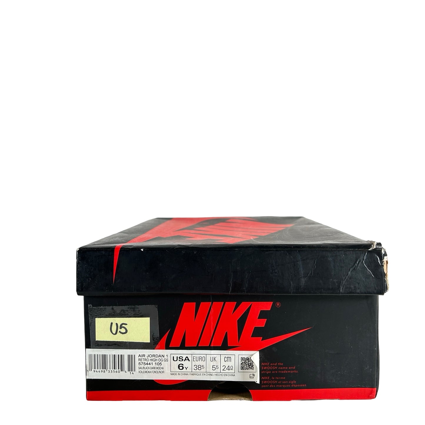 575441 105 Jordan 1 Mocha (GS) [USED] - 6 Y (Used5)