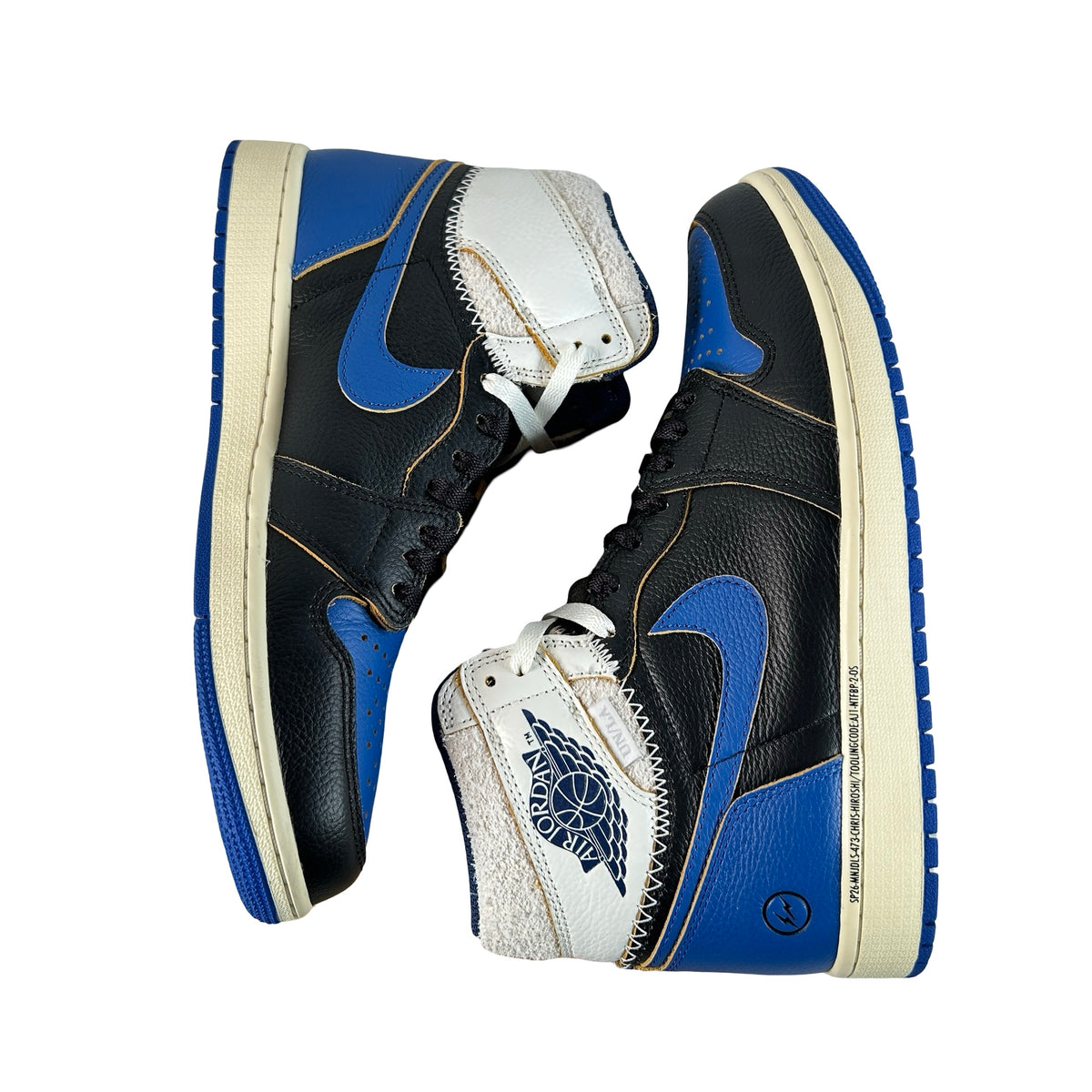 IO7847 001 Air Jordan 1 Retro High OG SP Fragment x Union LA Sport Royal [USED] - 9.5 M (Used) (No Box)