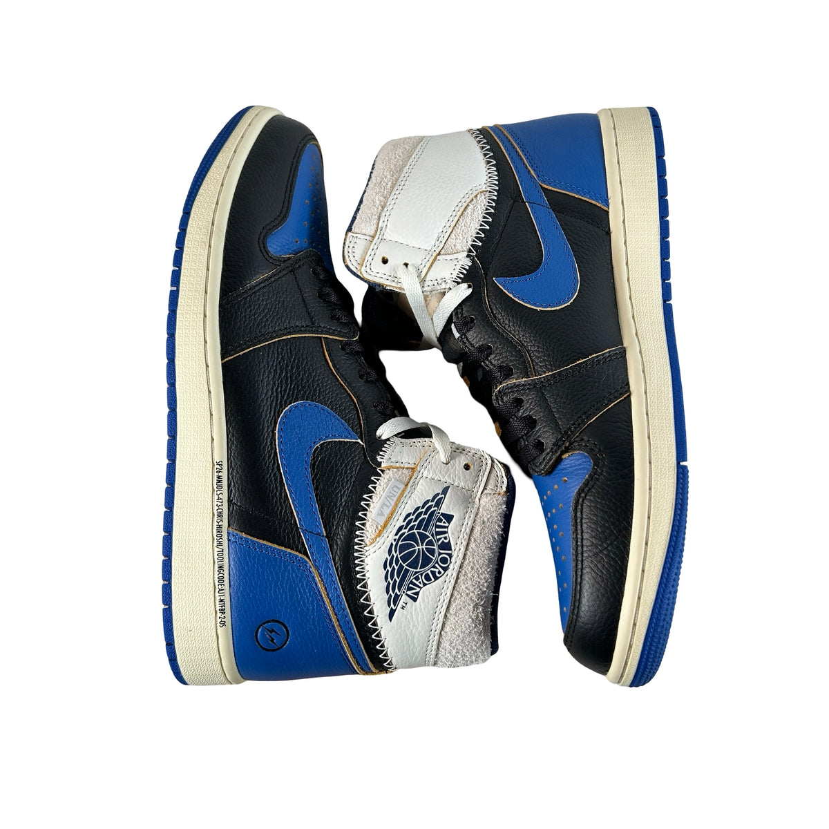 IO7847 001 Air Jordan 1 Retro High OG SP Fragment x Union LA Sport Royal [USED] - 9.5 M (Used) (No Box)