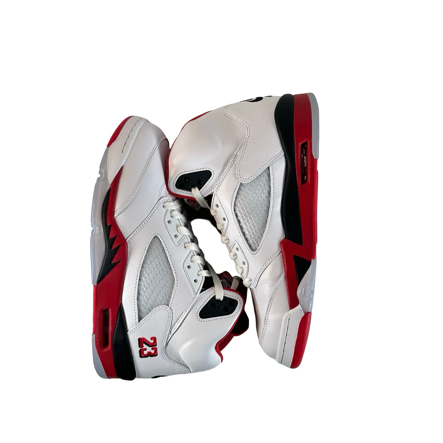 HQ7978 101 Jordan 5 Retro Fire Red Black Tongue (2025) [USED] - 9.5 M (Used2)
