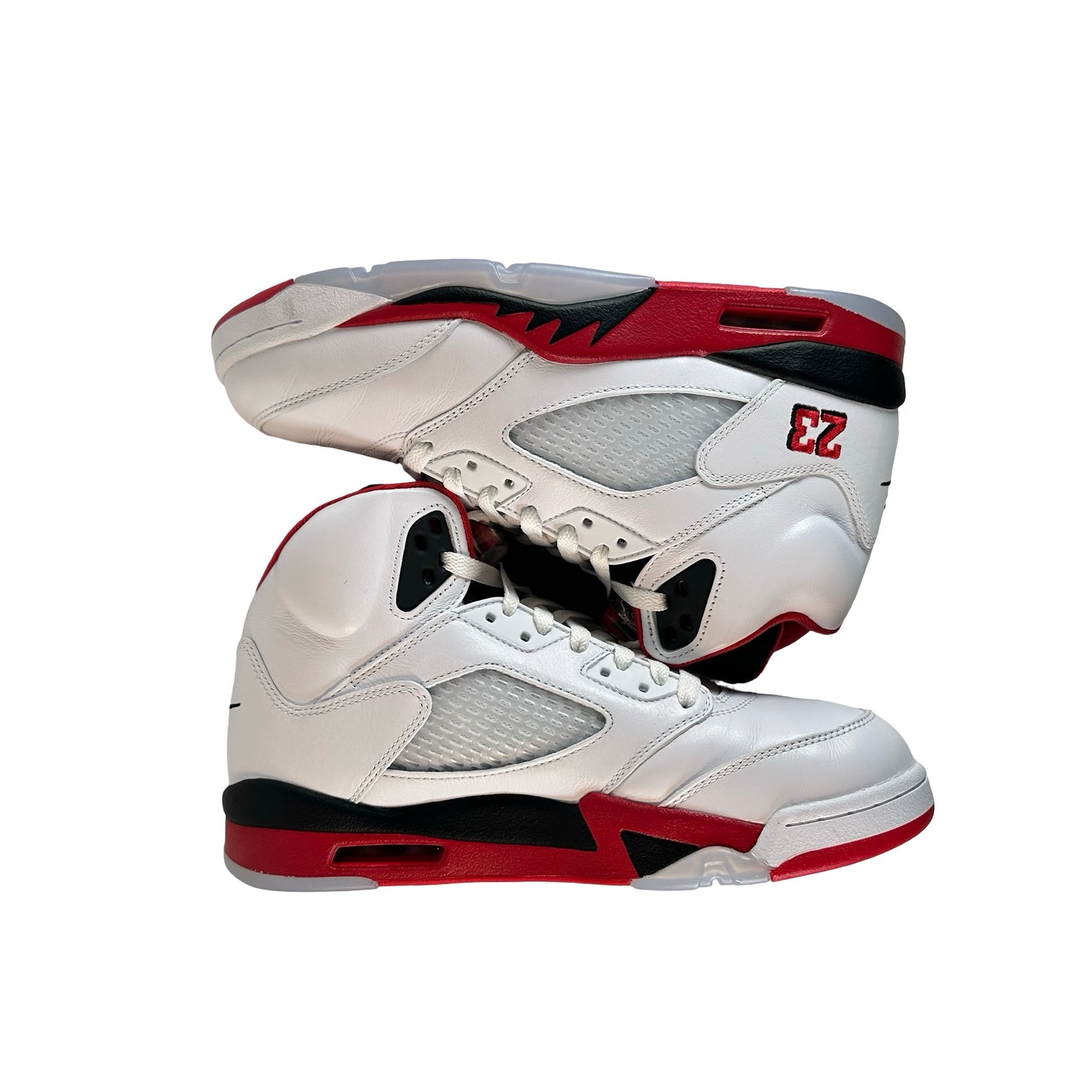 HQ7978 101 Jordan 5 Retro Fire Red Black Tongue (2025) [USED] - 9.5 M (Used2)