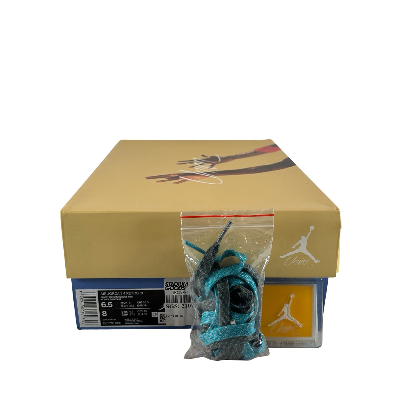 DJ5718 300 Jordan 4 Union Desert Moss [USED] - 6.5 M (Used)