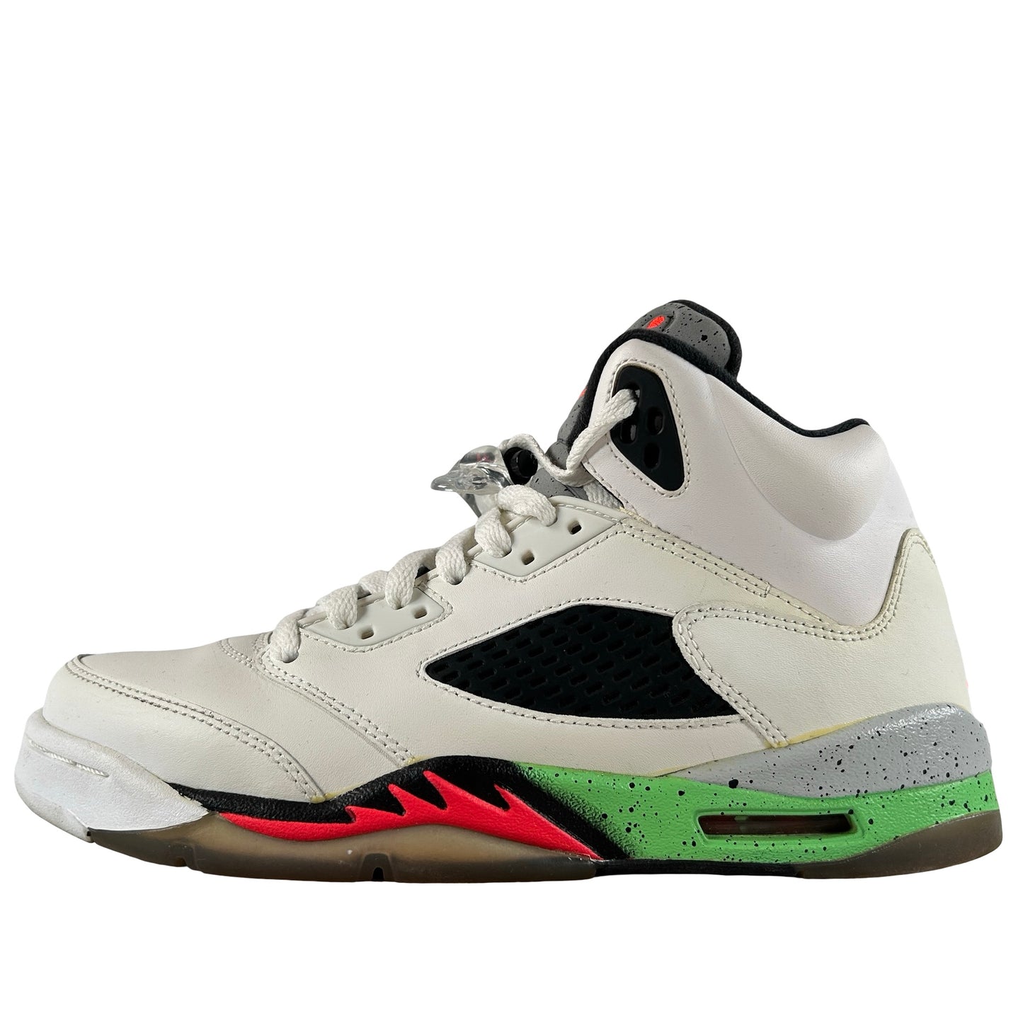 440888 115 Jordan 5 Retro Poison Green (GS) [USED] - 7 Y (Used)