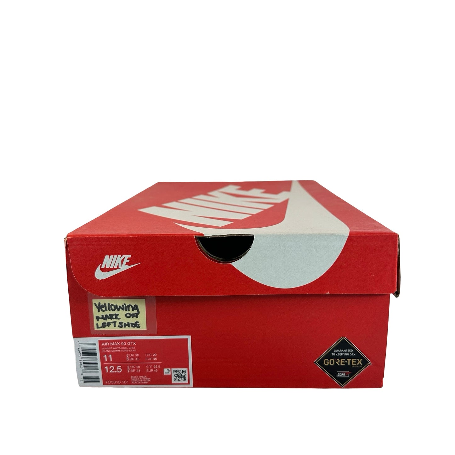 FD5810 101 Nike Air Max 90 Gore-Tex Infrared - 11 M (Yellowing)