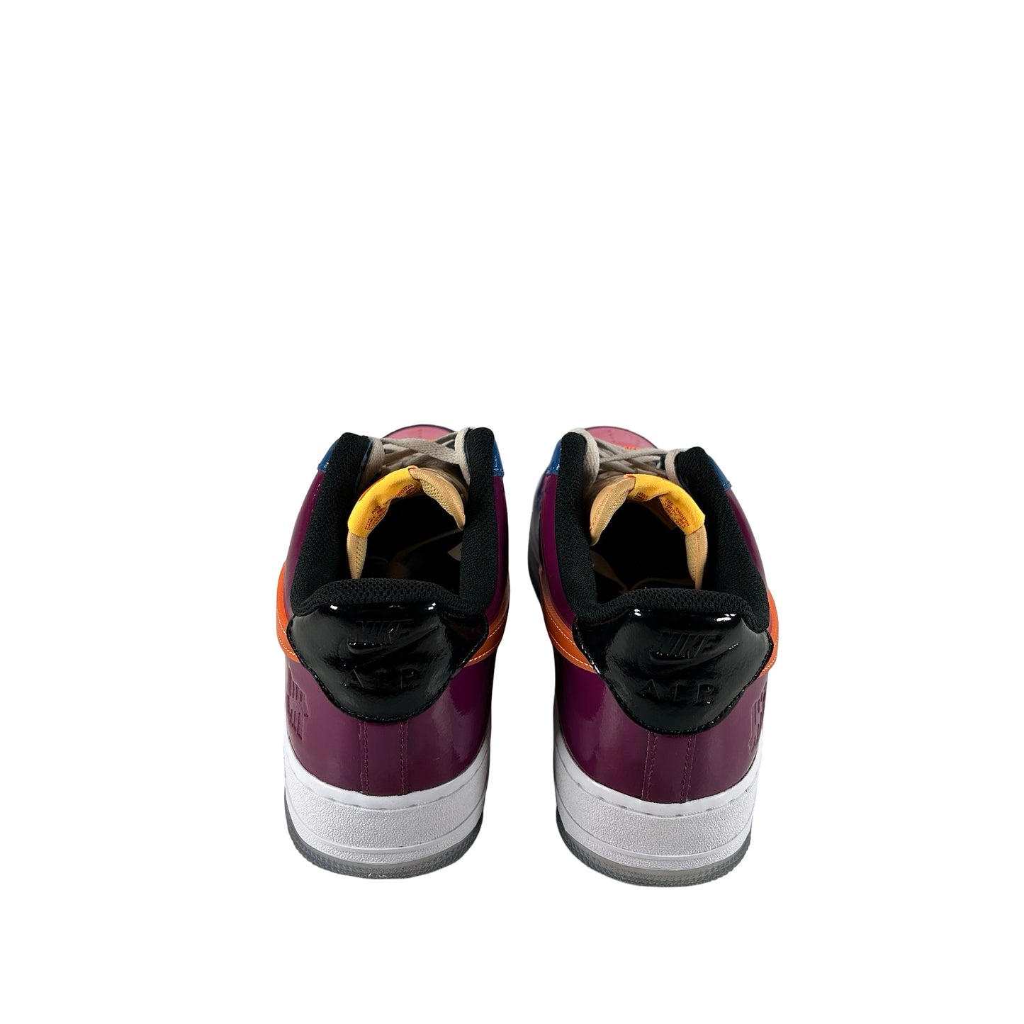 DV5255 400 Nike Air Force 1 Low SP Undefeated Multi-Patent Total Orange [USED] - 13 M (Used) (No Box)
