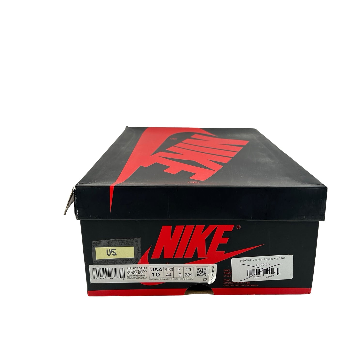 555088 035 Jordan 1 Shadow 2.0 [USED] - 10 M (Used5)