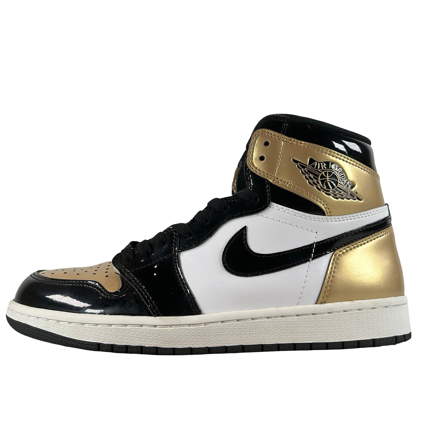 861428 007 Jordan 1 Retro High NRG Patent Gold Toe [USED] - 9 M (Used)