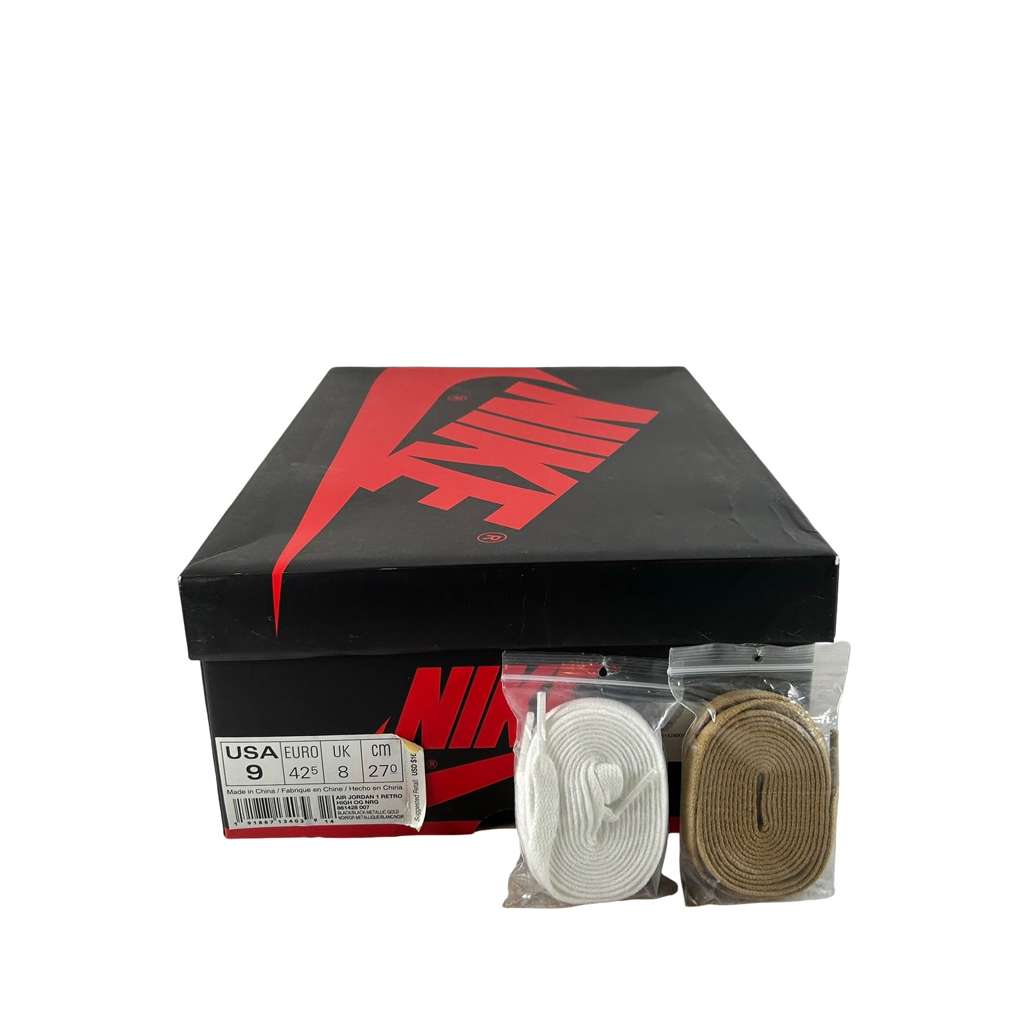 861428 007 Jordan 1 Retro High NRG Patent Gold Toe [USED] - 9 M (Used)