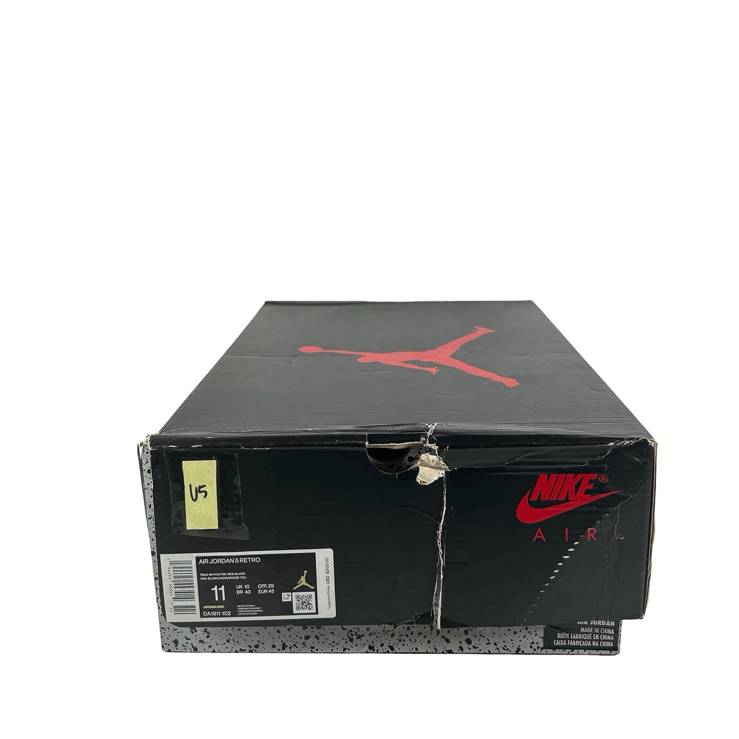 DA1911 102 Jordan 5 Retro Fire Red Silver Tongue (2020) [USED] - 11 M (Used5)