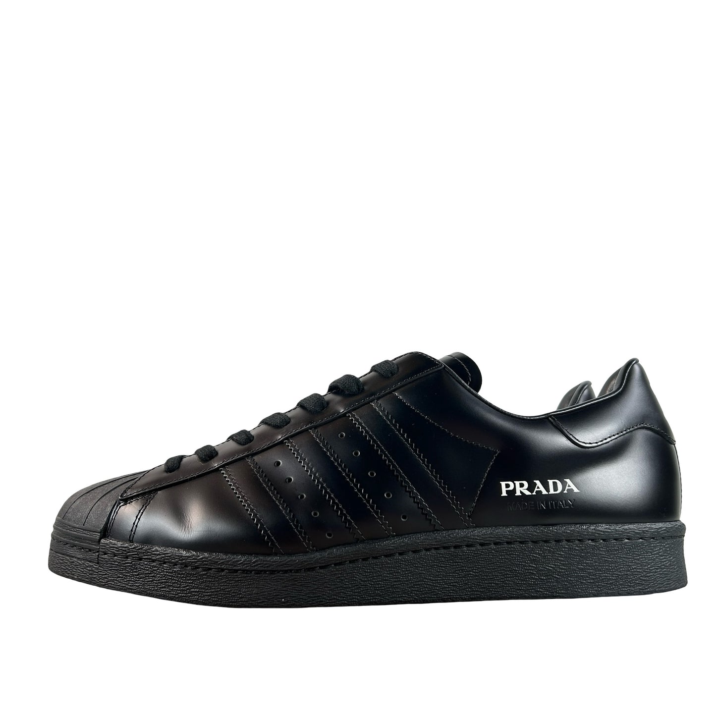 FW6679 adidas Superstar Prada Black [USED] - 12 M (Used)