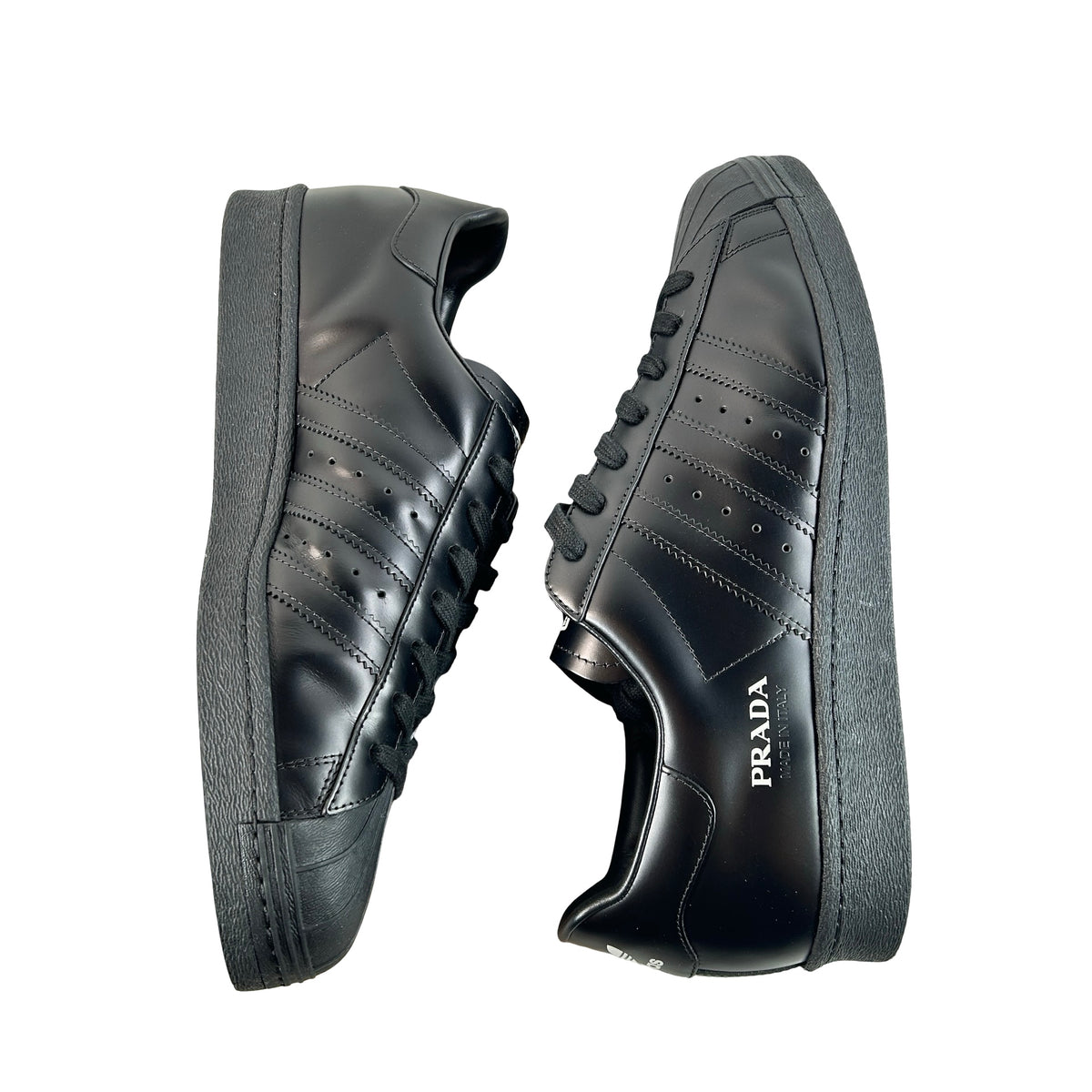 FW6679 adidas Superstar Prada Black [USED] - 12 M (Used)