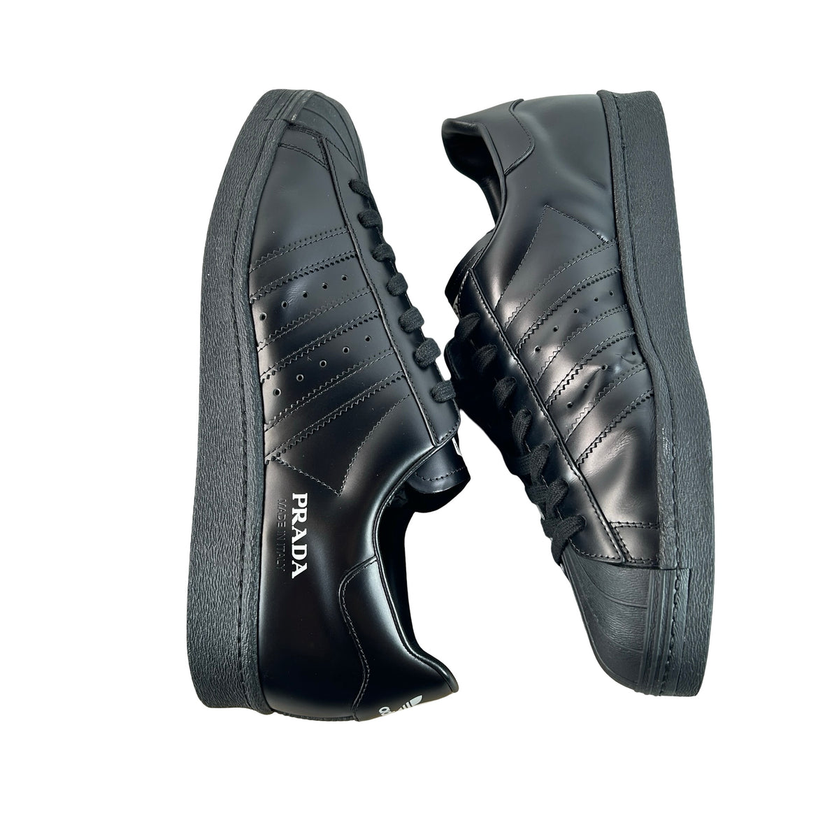 FW6679 adidas Superstar Prada Black [USED] - 12 M (Used)
