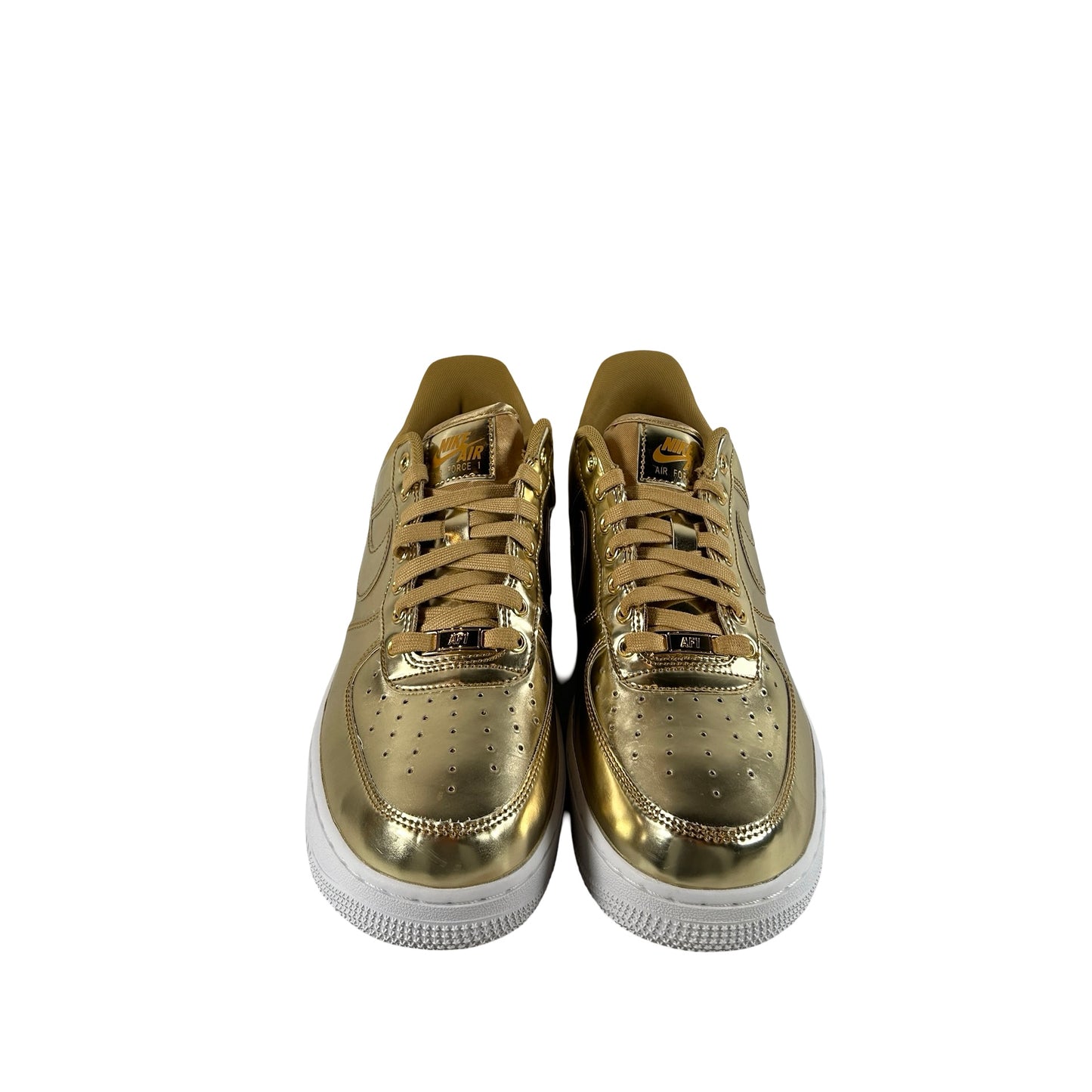 CQ6566 700 Nike Air Force 1 Low Metallic Gold (Women's) [USED] - 10.5W (VNDS) (Replace Box)