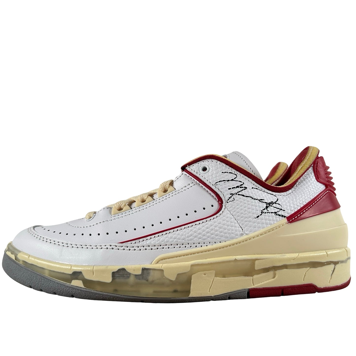 DJ4375 106 Jordan 2 Retro Low SP Off-White White Red [USED] - 6.5 M (Used)