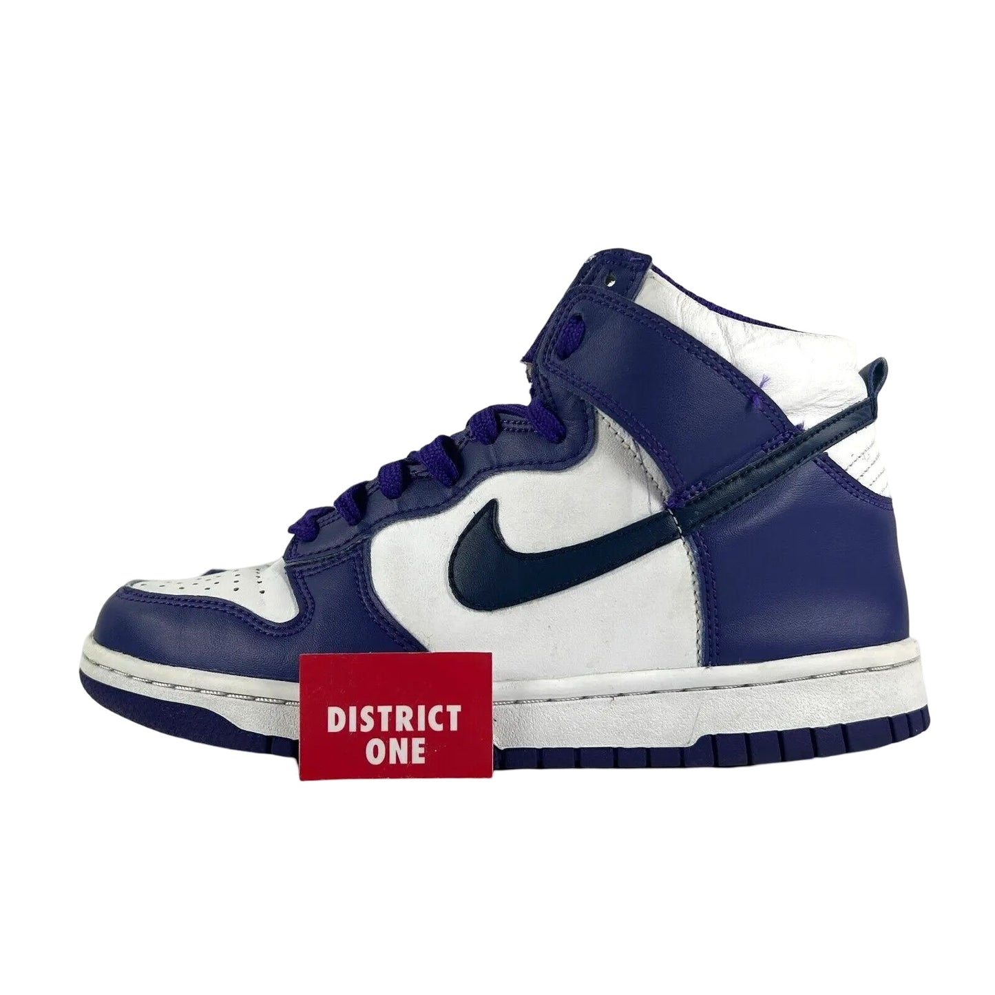DH9751 100 Nike Dunk High Electro Purple Midnight Navy (GS) [USED] - 5 Y (Used) (No Box)