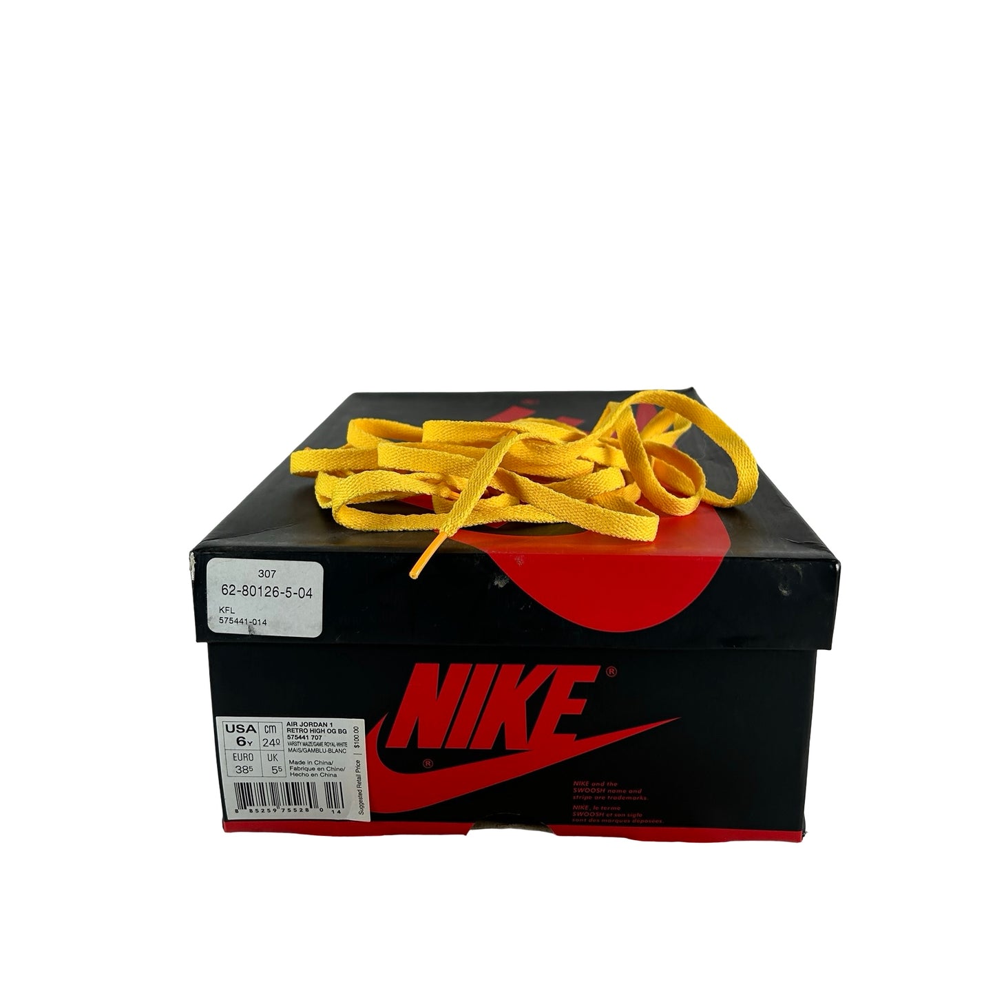 575441 707 Jordan 1 Retro High OG Laney (GS) [USED] - 6 Y (Used)