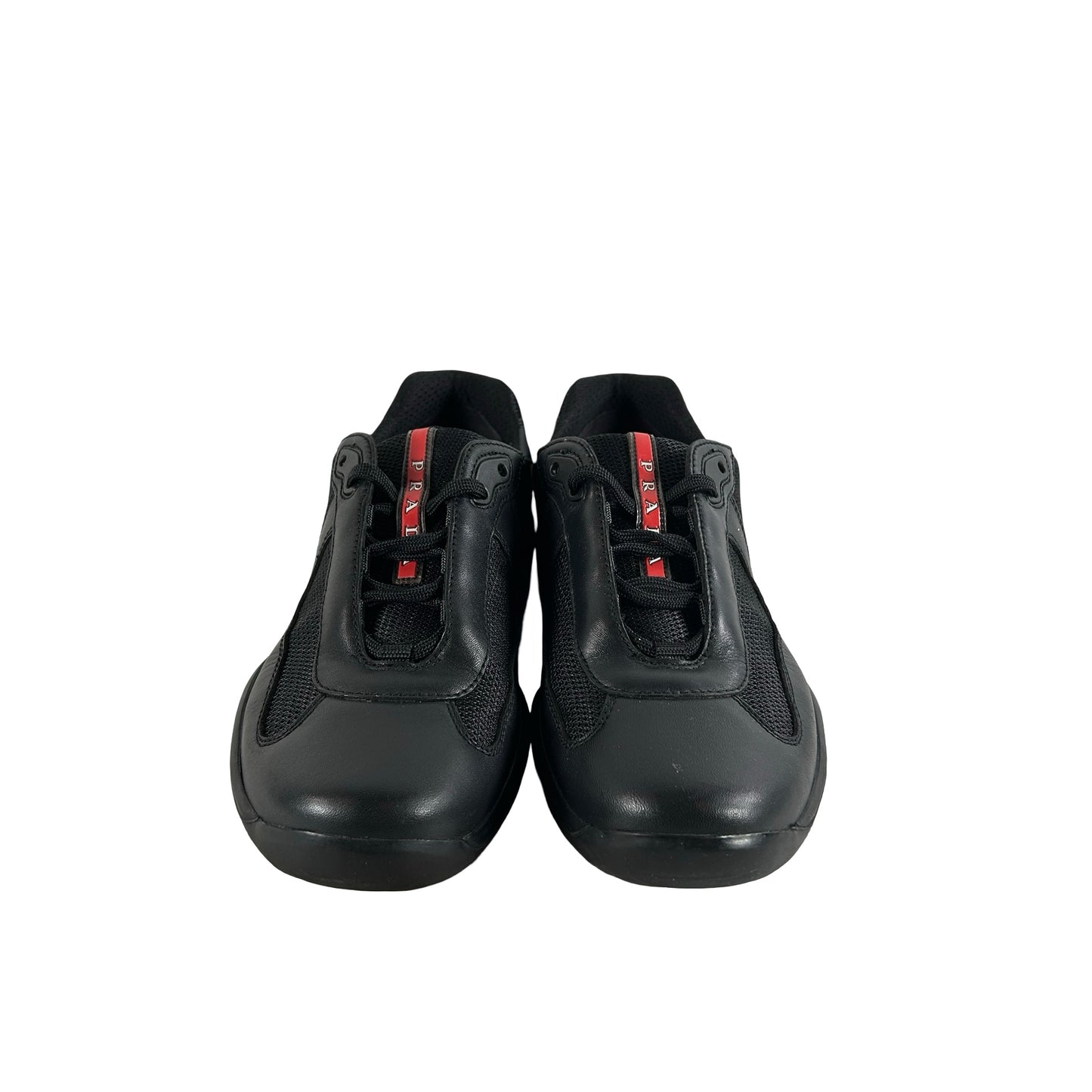 4E3400 6GW F0002 Prada Men's America's Cup Sneakers Black [USED] - 5.5 EUR (Used)