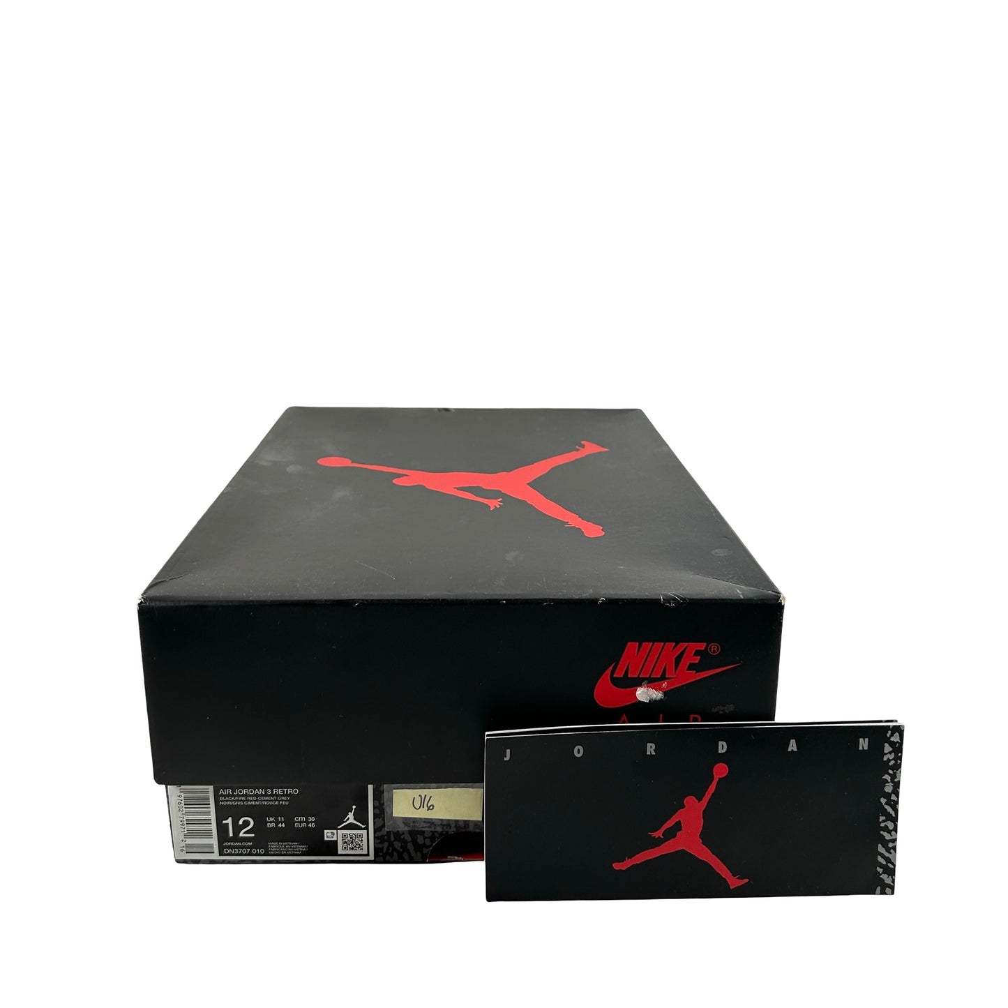 DN3707 010 Jordan 3 Retro Black Cement Reimagined (2024) [USED] - 12 M (Used16)