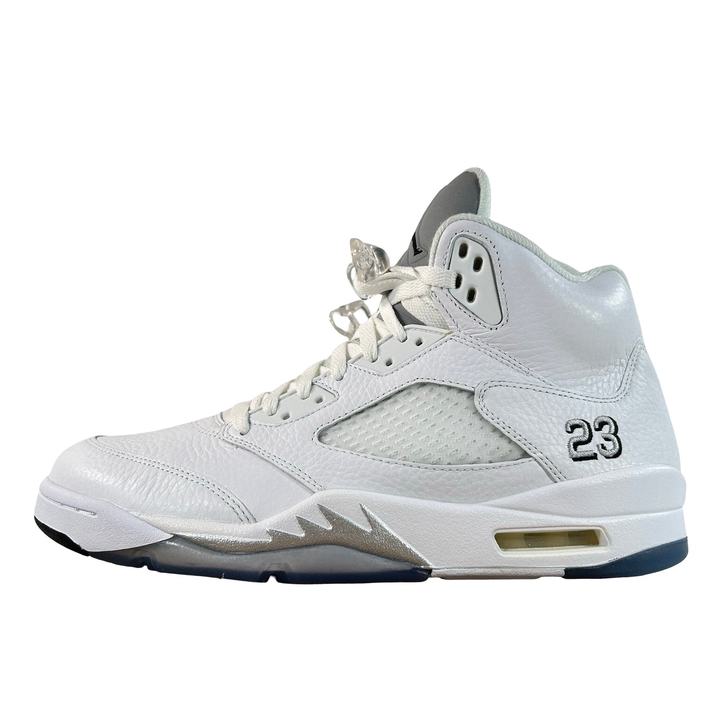 136027 130 Jordan 5 Retro Metallic White (2015) - 11 M (Yellowing) (Replace Box)
