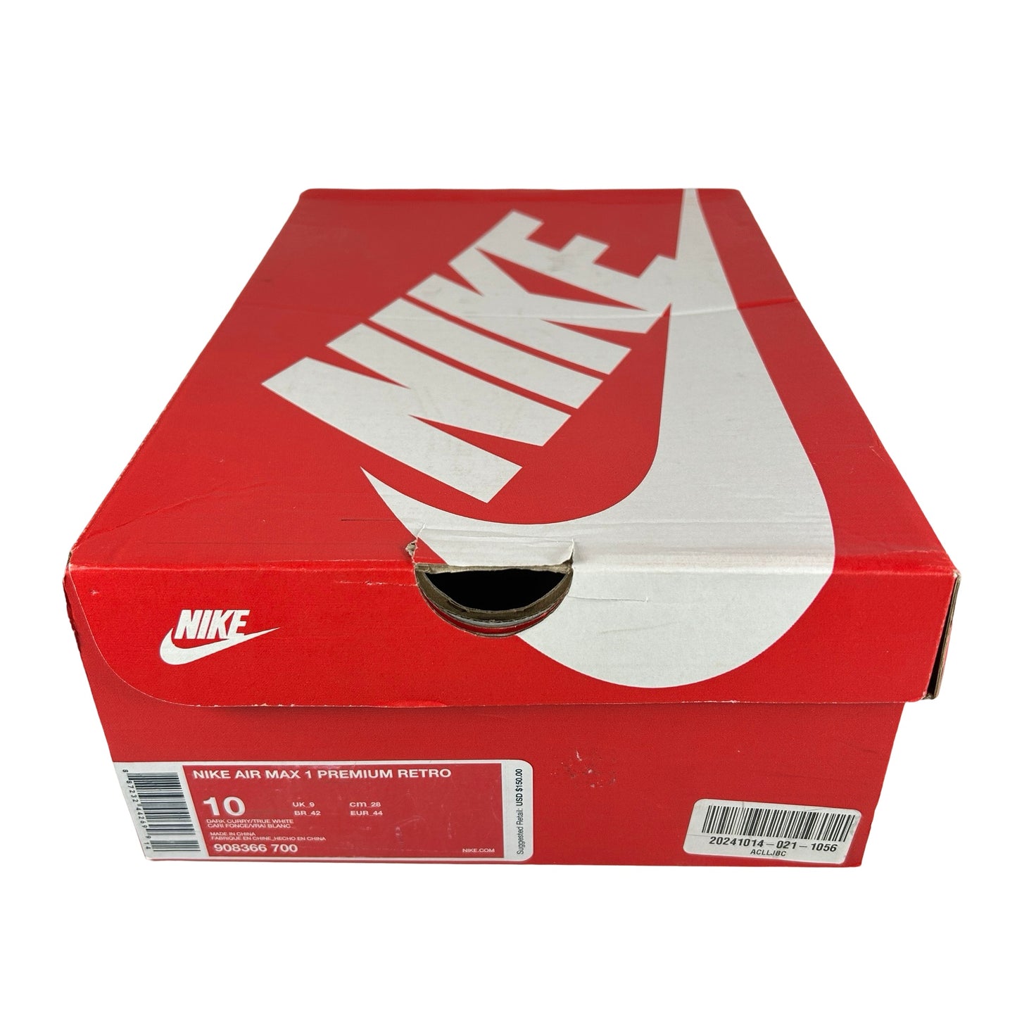 908366 700 Nike Air Max 1 Curry (2018) [USED] - 10 M (Used)