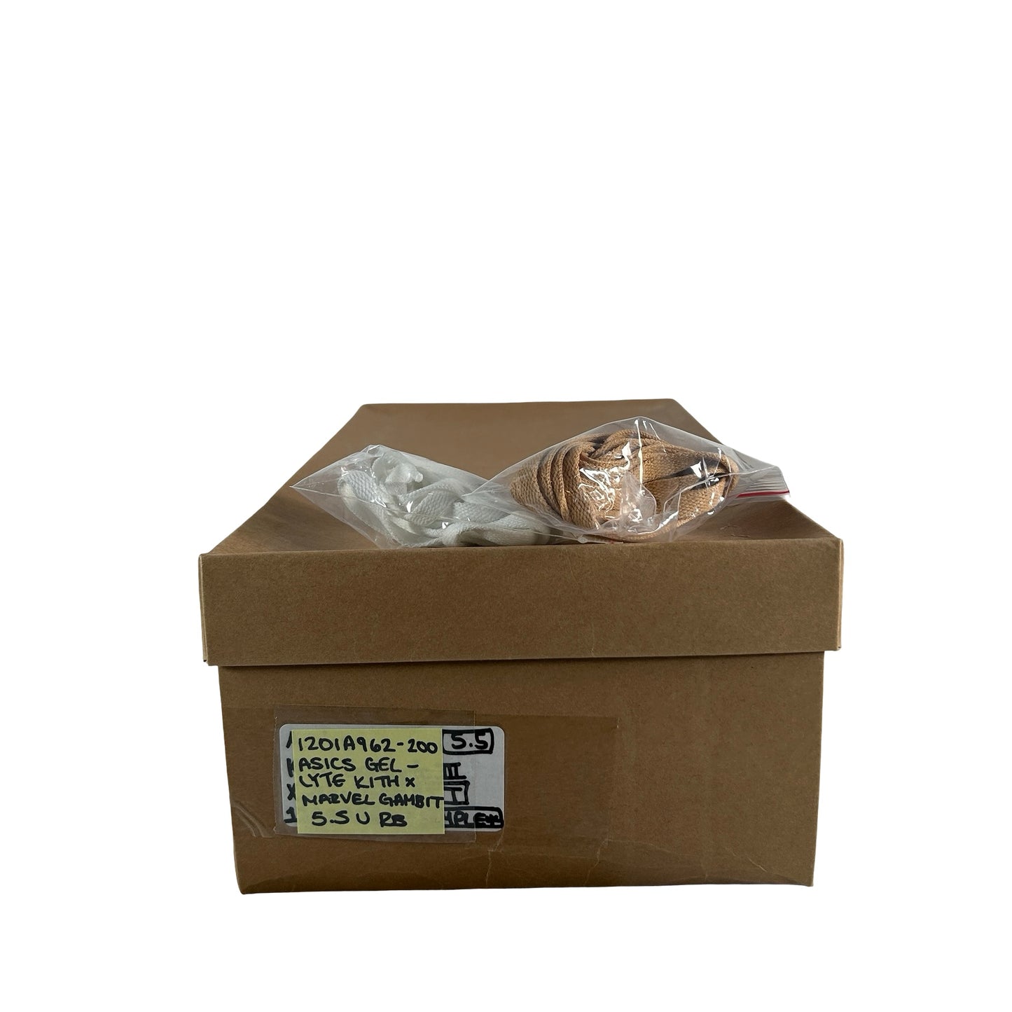 1201A962 200 ASICS Gel-Lyte III '07 Remastered Kith Marvel X-Men Gambit Opened Box (Trading Card Not Included) [USED] - 5.5 M (Used) (Replace Box)