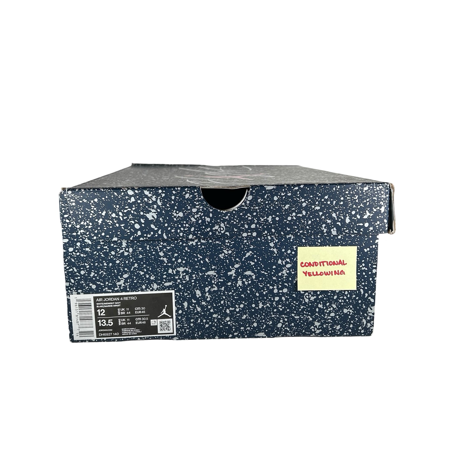 DH6927 140 Jordan 4 Retro Midnight Navy [CONDITIONAL] - 12 M (Yellowing)