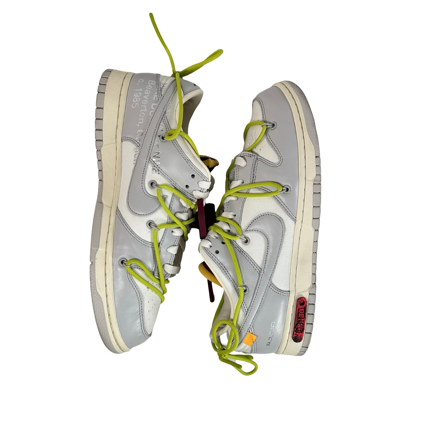 DM1602 106 Nike Dunk Low Off-White Lot 8 [USED] - 10 M (Used)