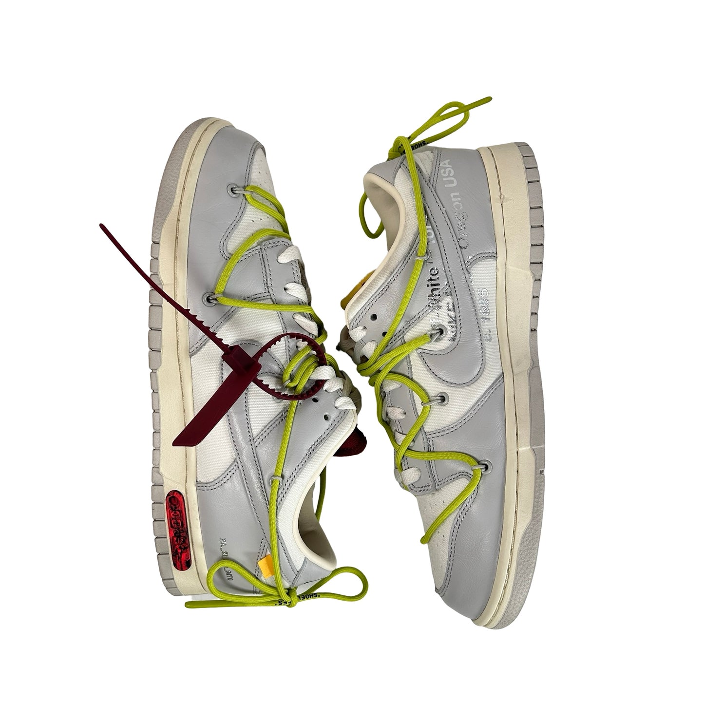 DM1602 106 Nike Dunk Low Off-White Lot 8 [USED] - 10 M (Used)