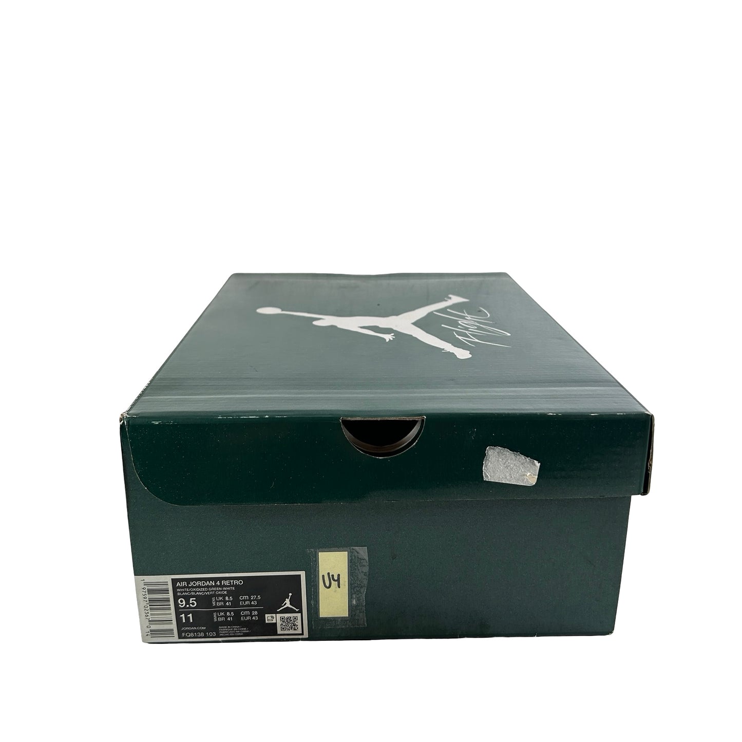 FQ8138 103 Jordan 4 Retro Oxidized Green [USED] - 9.5 M (Used4)