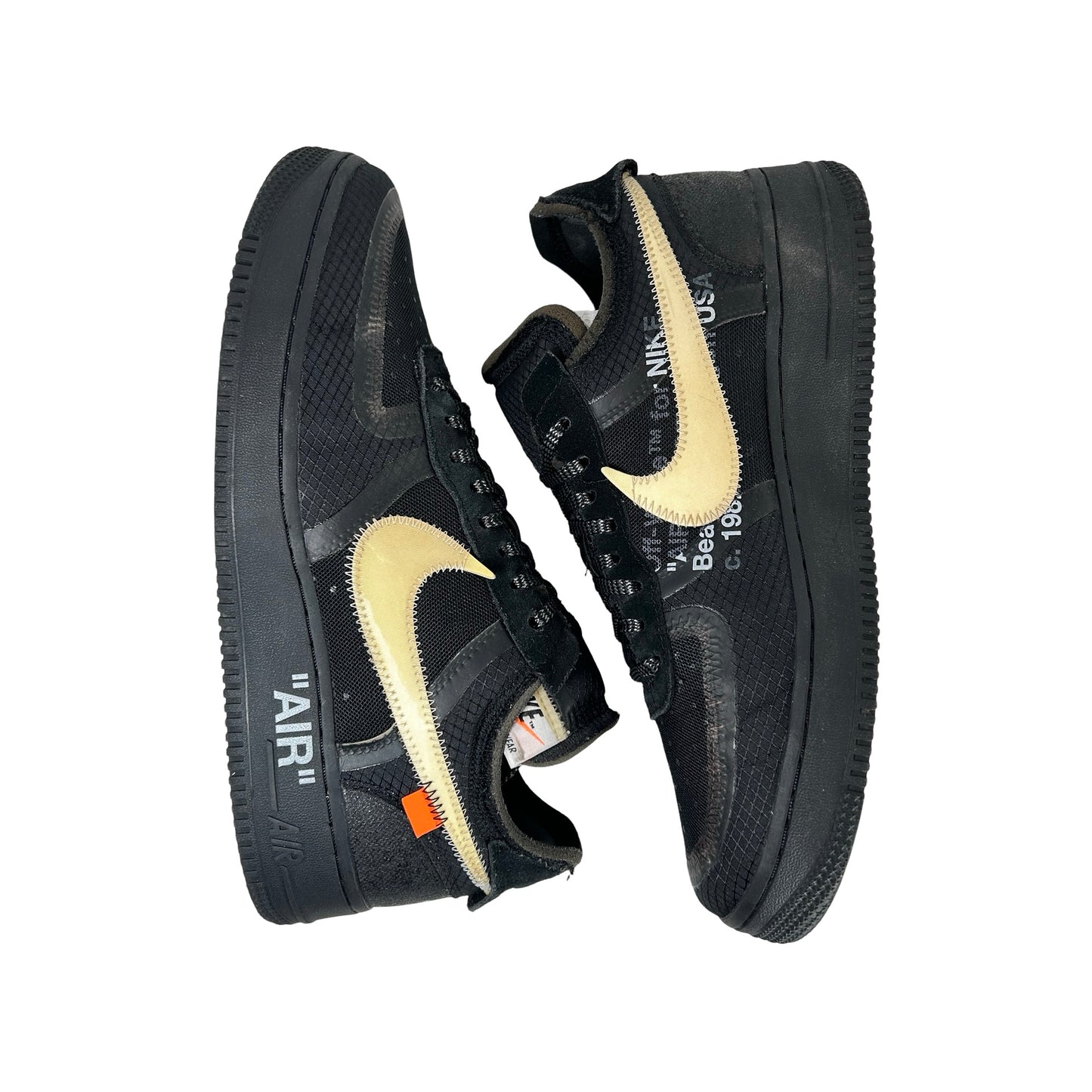 AO4606 001 Nike Air Force 1 Low Off-White Black White [USED] - 9 M (Used2)