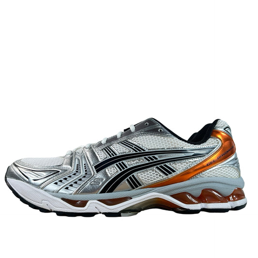 1201A019 109 ASICS Gel-Kayano 14 White Piquant Orange [USED] - 13 M (Used)