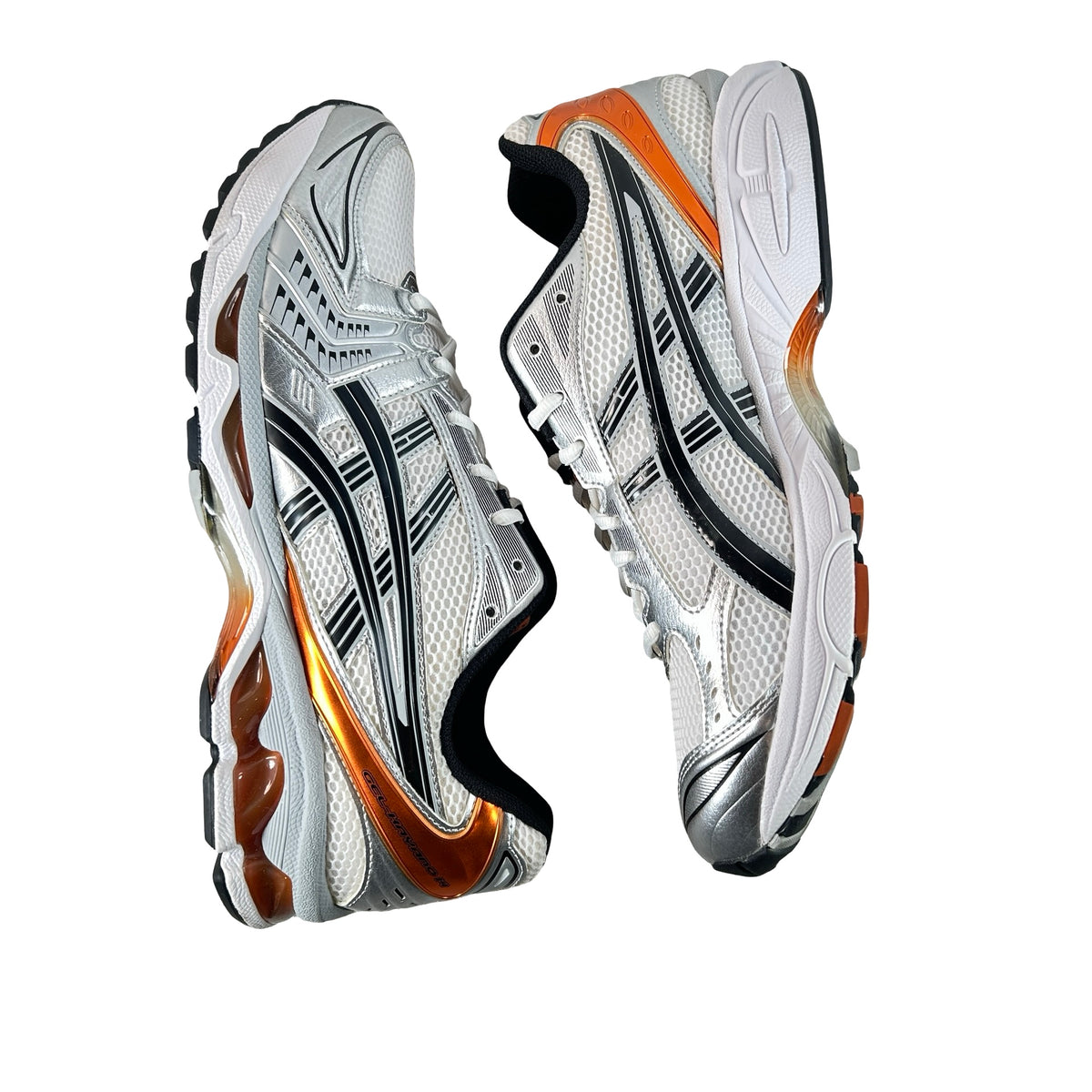 1201A019 109 ASICS Gel-Kayano 14 White Piquant Orange [USED] - 13 M (Used)
