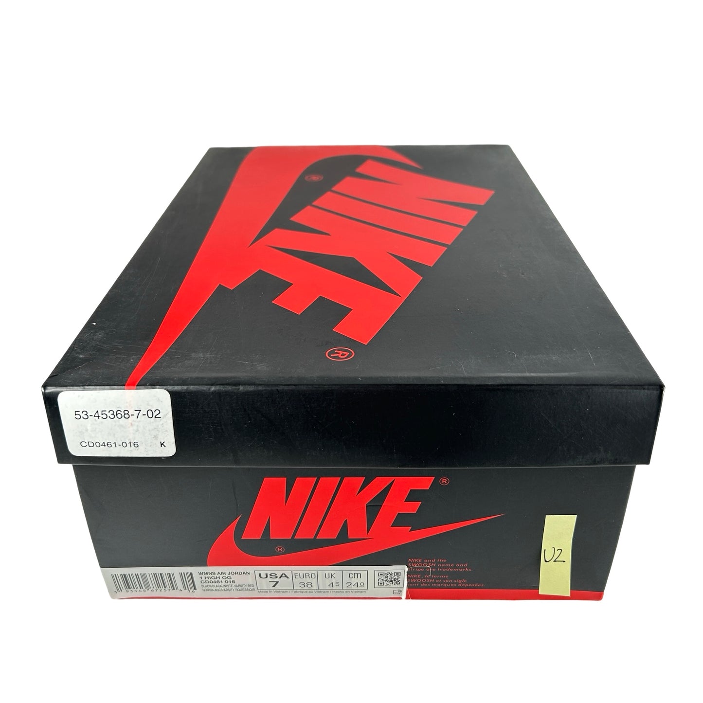 CD0461 016 Jordan 1 Retro High Satin Black Toe (Women's) [USED] - 7 W (Used2)