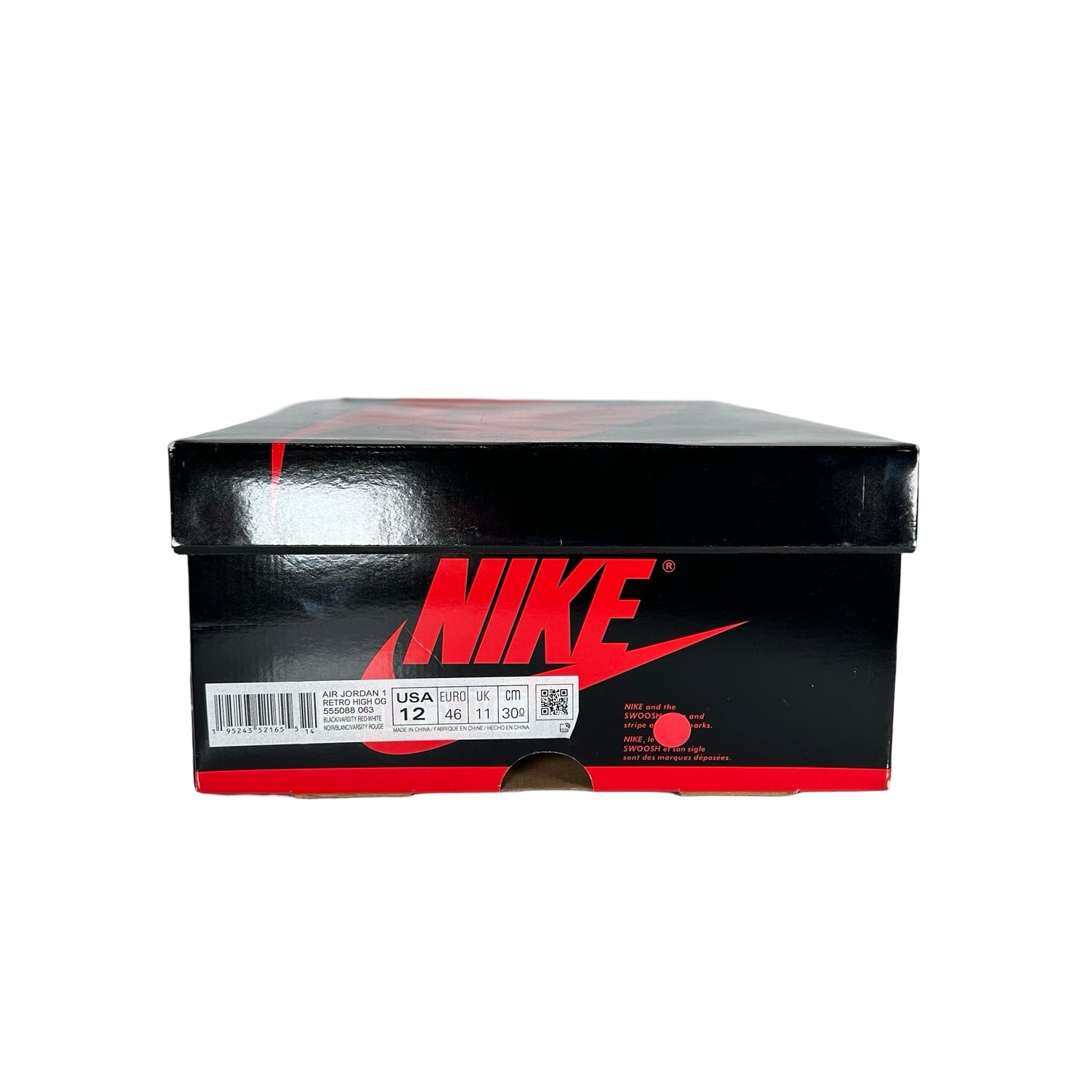 555088 063 Jordan 1 Retro High OG Patent Bred [USED] - 12 M (Used2)