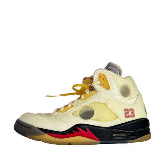 DH8565 100 Jordan 5 Off-White Sail [USED] - 7.5 M (Used)