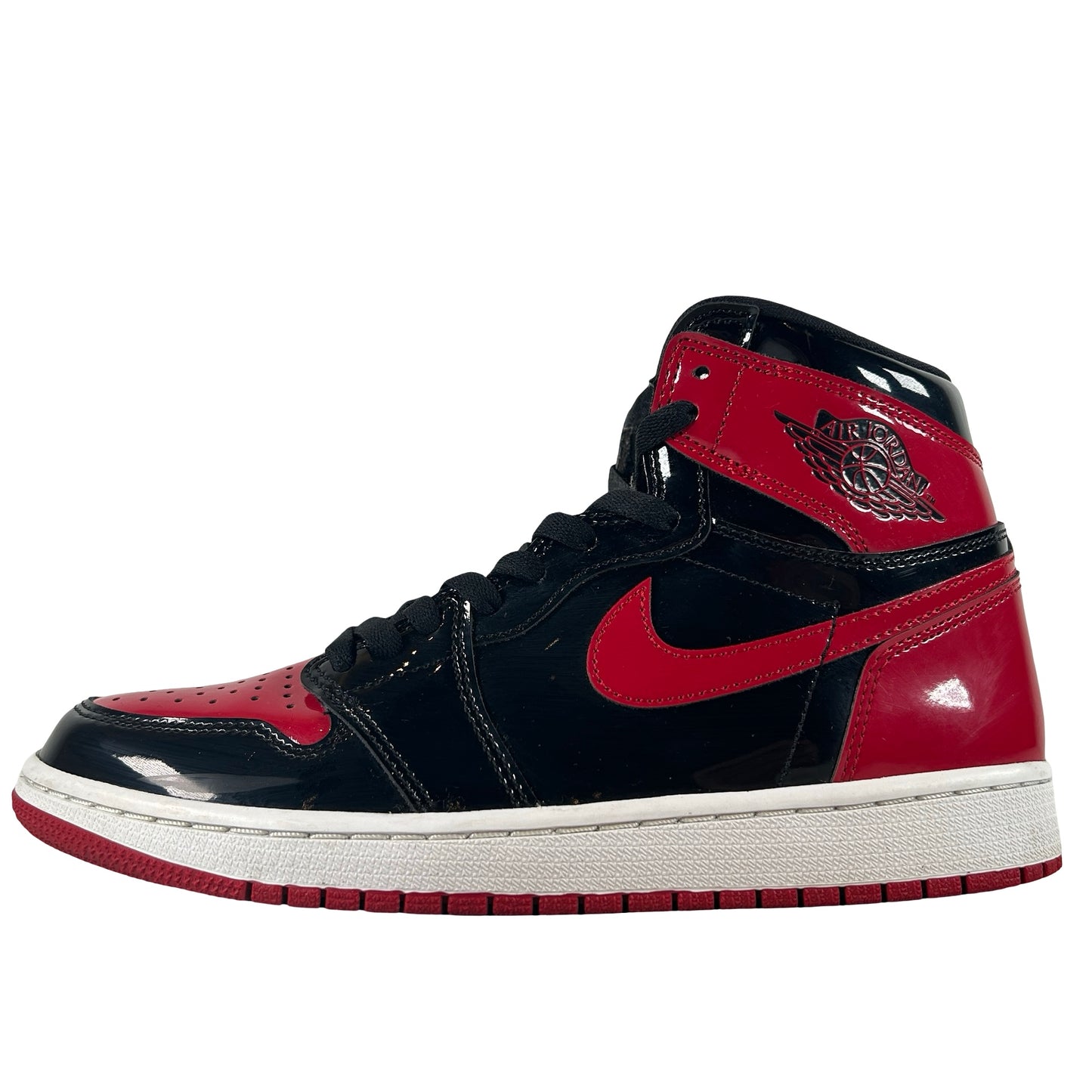 555088 063 Jordan 1 Retro High OG Patent Bred [USED] - 9 M (Used8)