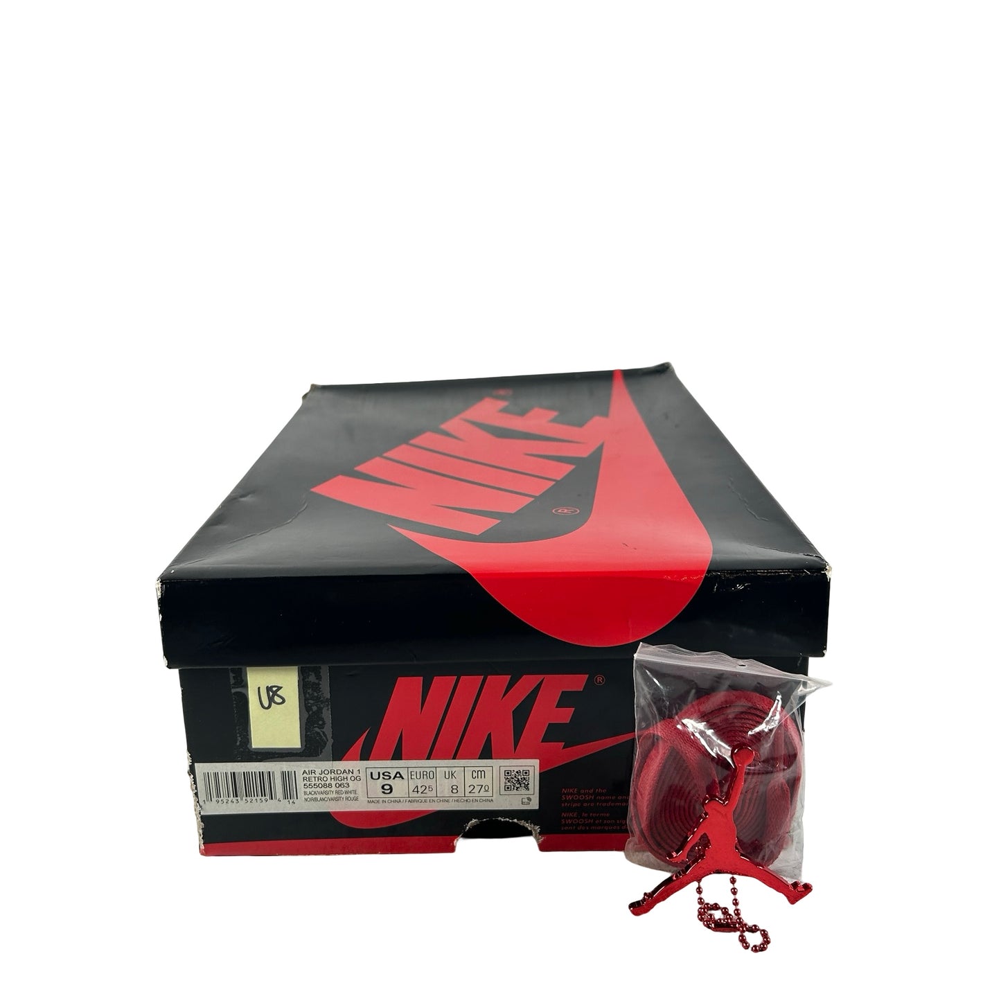 555088 063 Jordan 1 Retro High OG Patent Bred [USED] - 9 M (Used8)