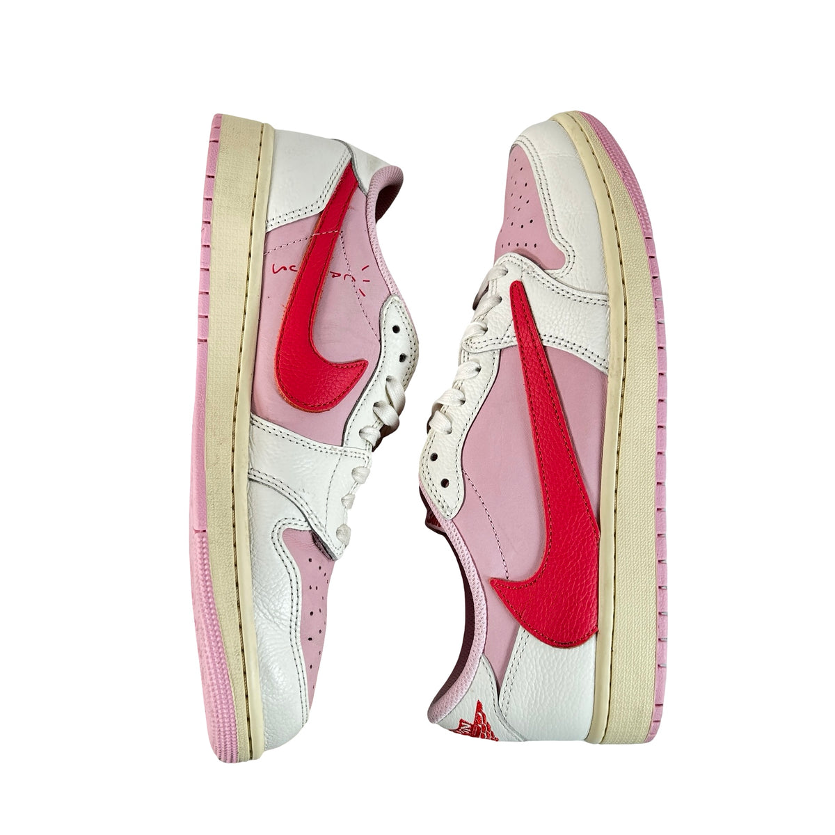 IQ7604 101 Jordan 1 Retro Low OG SP Travis Scott Sail Tropical Pink [USED] - 10.5 M (Used)