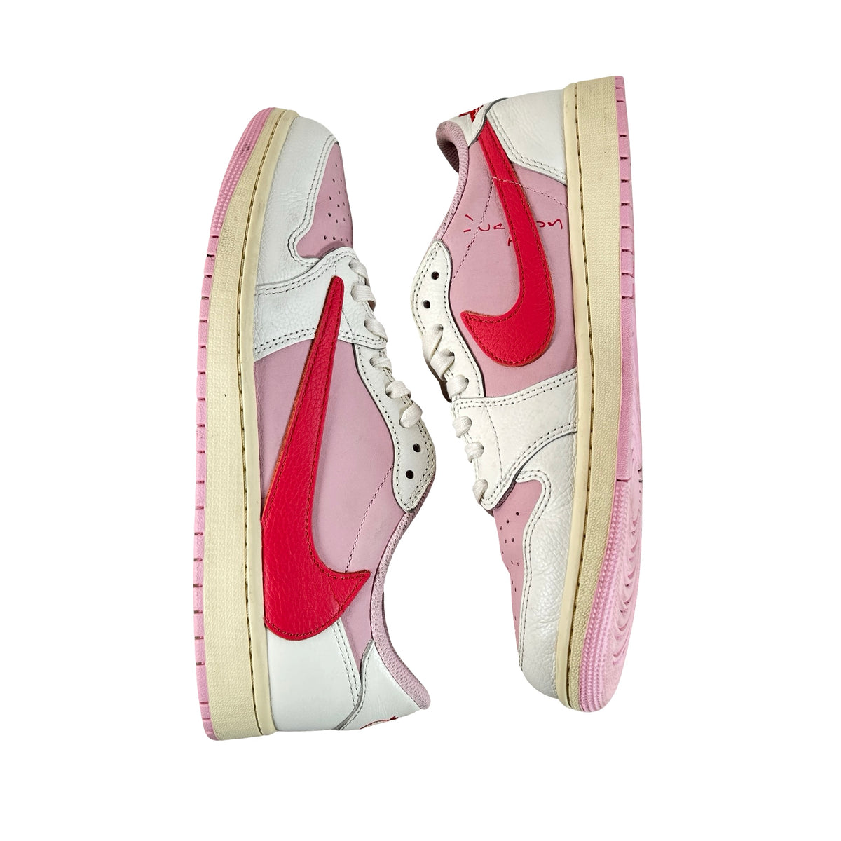 IQ7604 101 Jordan 1 Retro Low OG SP Travis Scott Sail Tropical Pink [USED] - 10.5 M (Used)