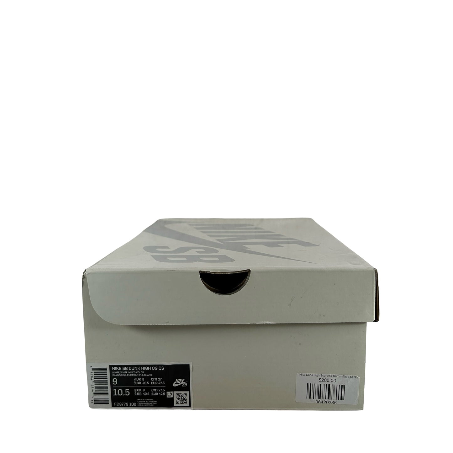 FD8779 100 Nike SB Dunk High Supreme Rammellzee [USED] - 9 M (Used)