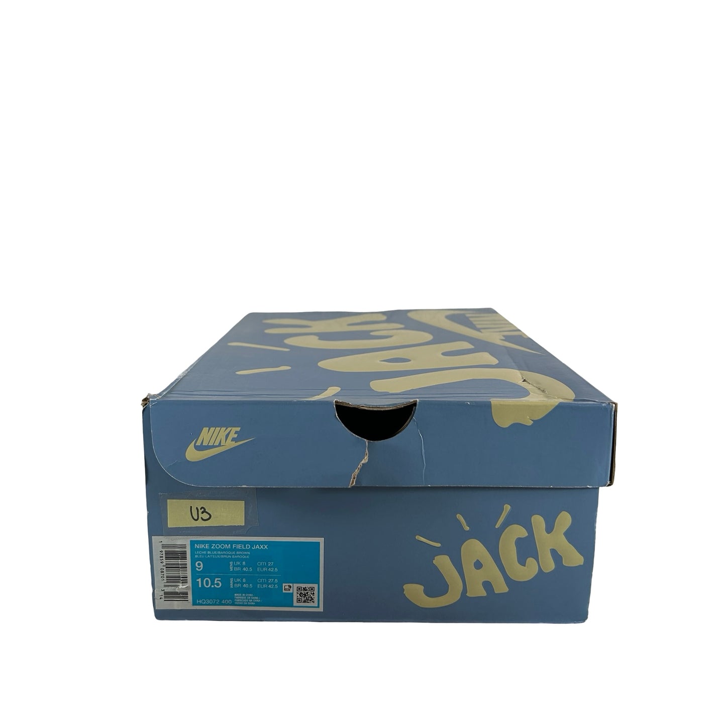 HQ3072 400 Nike Zoom Field Jaxx Travis Scott Leche Blue [USED] - 9 M (Used3)